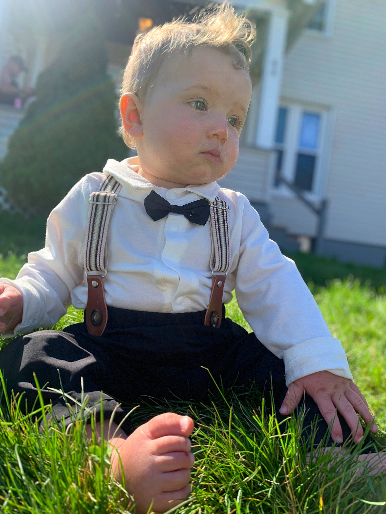 Alex joined the competition — help win amazing prizes! baby_toddler_clothing, child, eye, face, flash_photography, fun, grass, grass_family, grassland, happy, head, lawn, meadow, people_in_nature, person, plant, sitting, skin, sleeve, summer