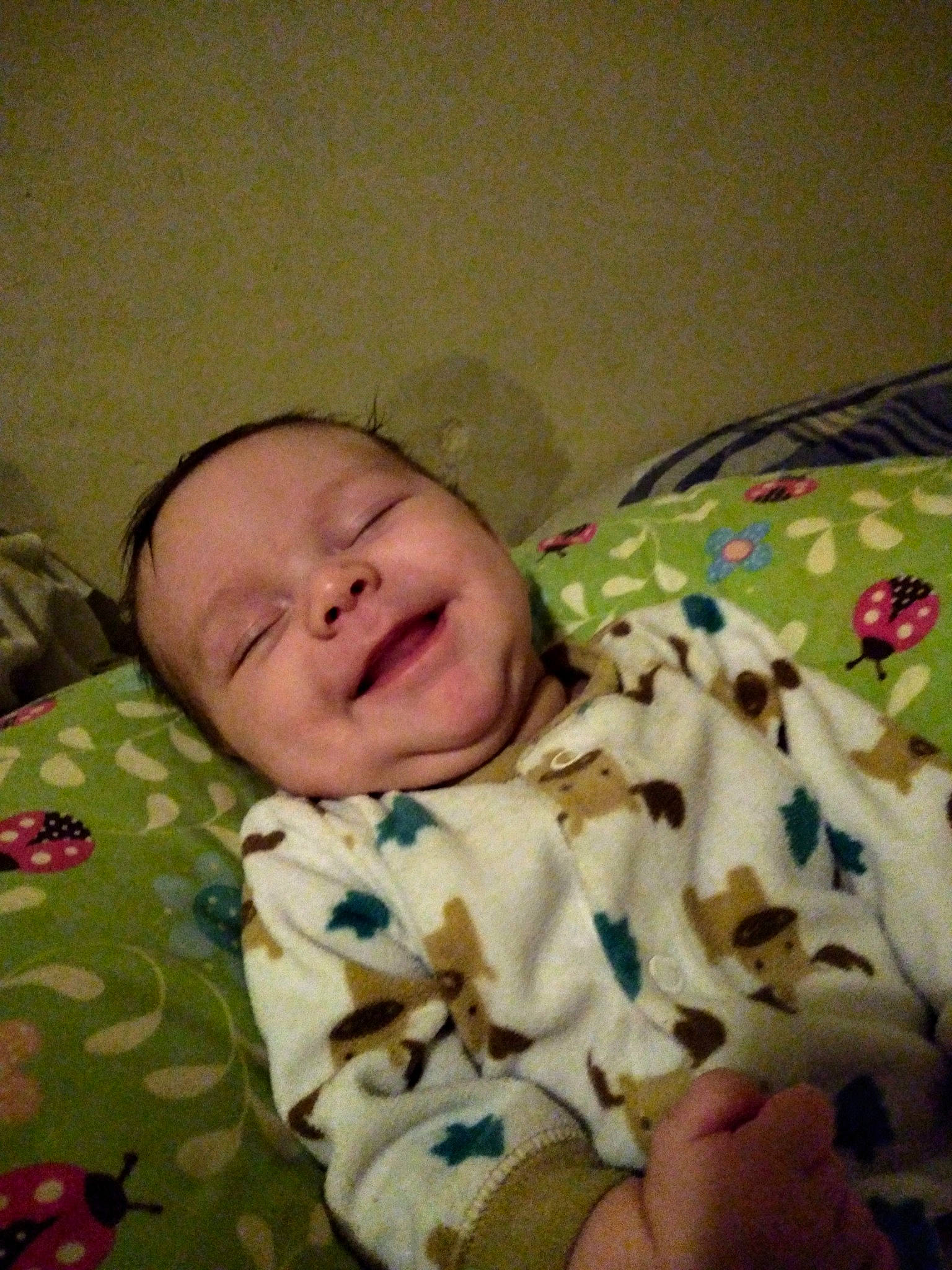 William is registered to the contest to win money with this photo: baby, bedtime, cheek, child, joy, mouth, nap, person, skin, sleep, toddler