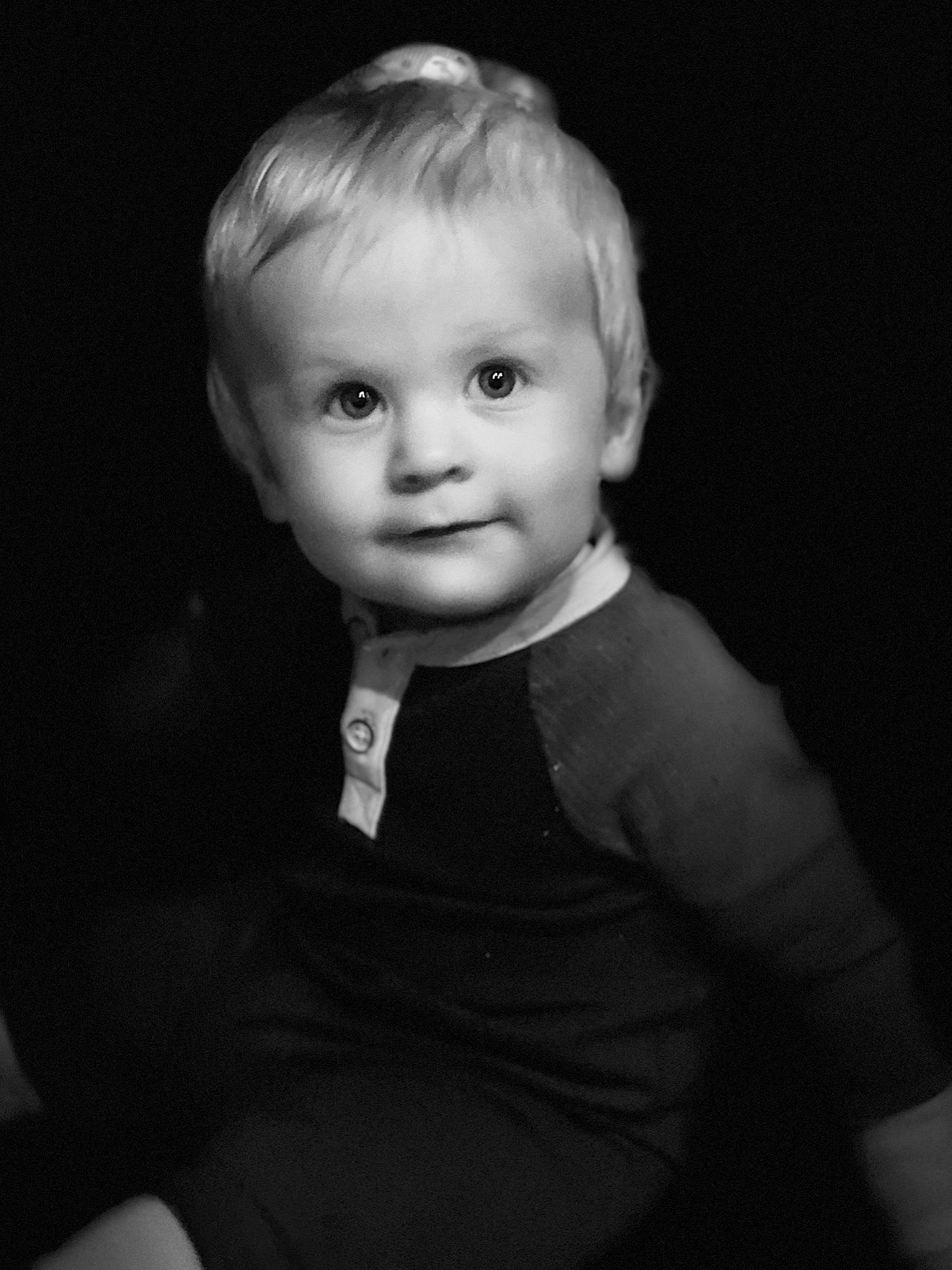 Luka joined the competition — help win amazing prizes! arm, baby, baby_toddler_clothing, cheek, child, darkness, flash_photography, formal_wear, fun, happy, iris, lip, monochrome, monochrome_photography, person, sitting, sleeve, smile, t_shirt, tie