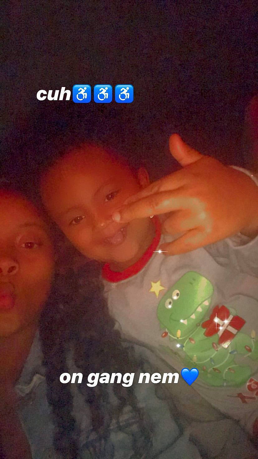 Zaiden is registered to the contest to win money with this photo: baby, child, cool, event, finger, font, fun, gesture, hand, happy, joy, lip, mouth, nail, night, nose, person, photo_caption, skin, sweetness