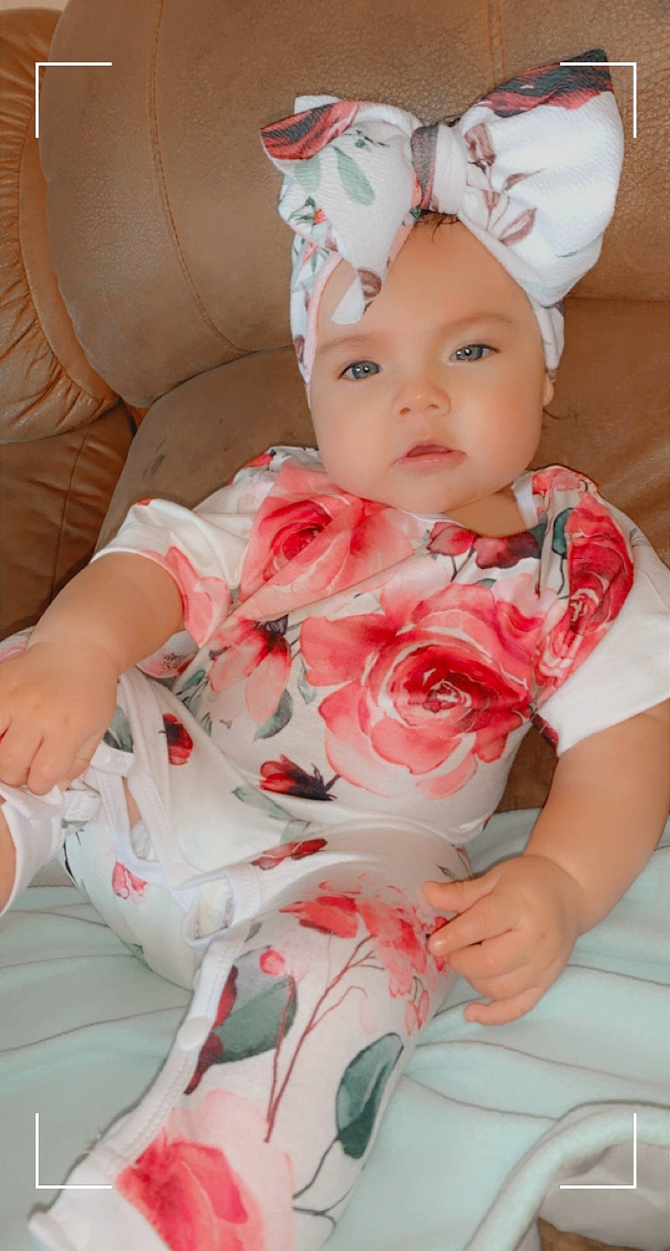 Kendra is registered to the contest to win money with this photo: baby, baby_products, baby_toddler_clothing, bonnet, cheek, child, child_model, costume_accessory, embellishment, hair_accessory, headband, headpiece, headwear, lip, mouth, peach, person, pink, skin, toddler