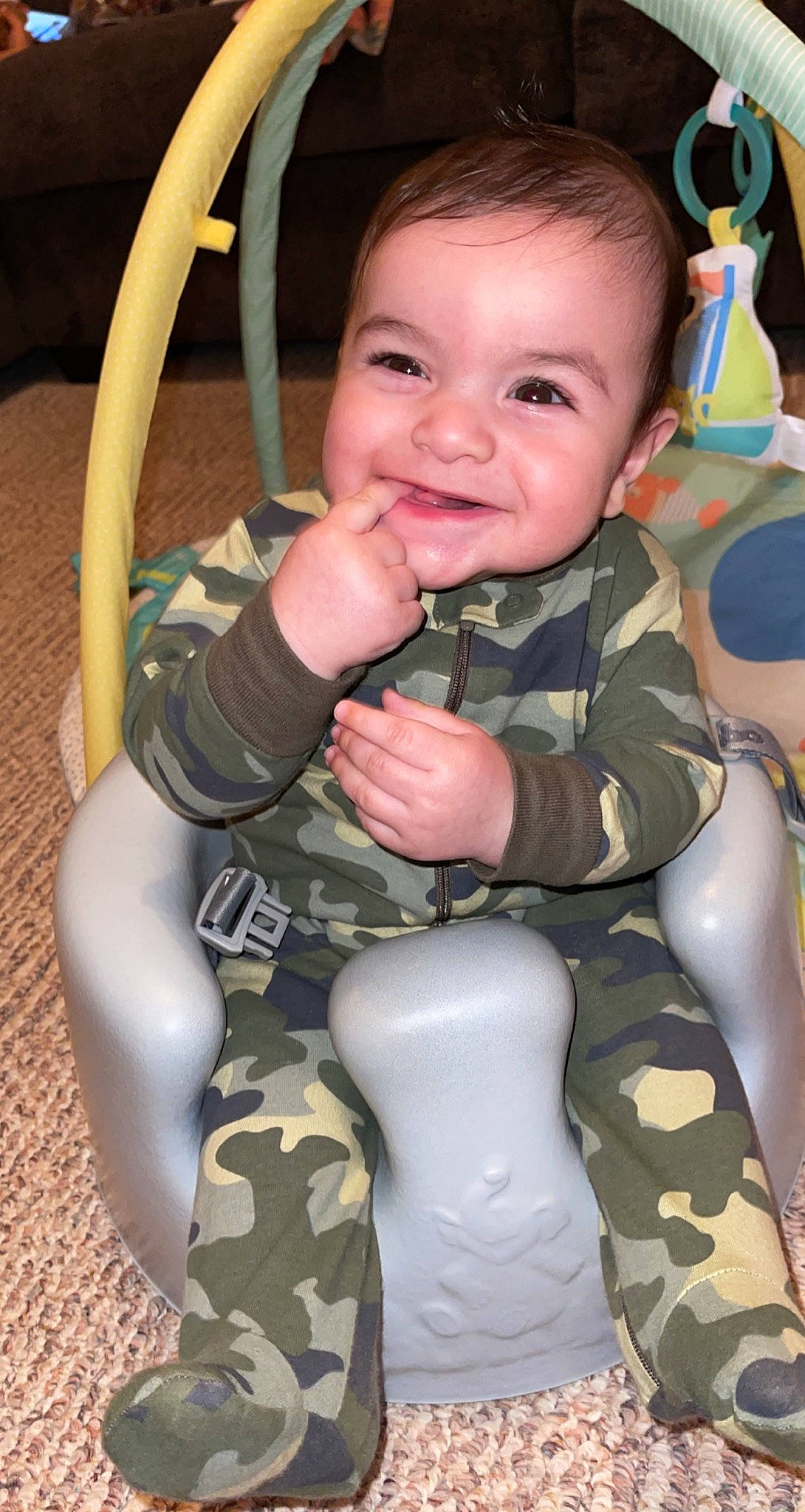 Nadeem joined the competition — help win amazing prizes! baby, baby_toddler_clothing, cheek, eye, face, facial_expression, hairstyle, hand, head, human_body, joint, joy, leg, mouth, nose, organ, person, product, skin, sleeve