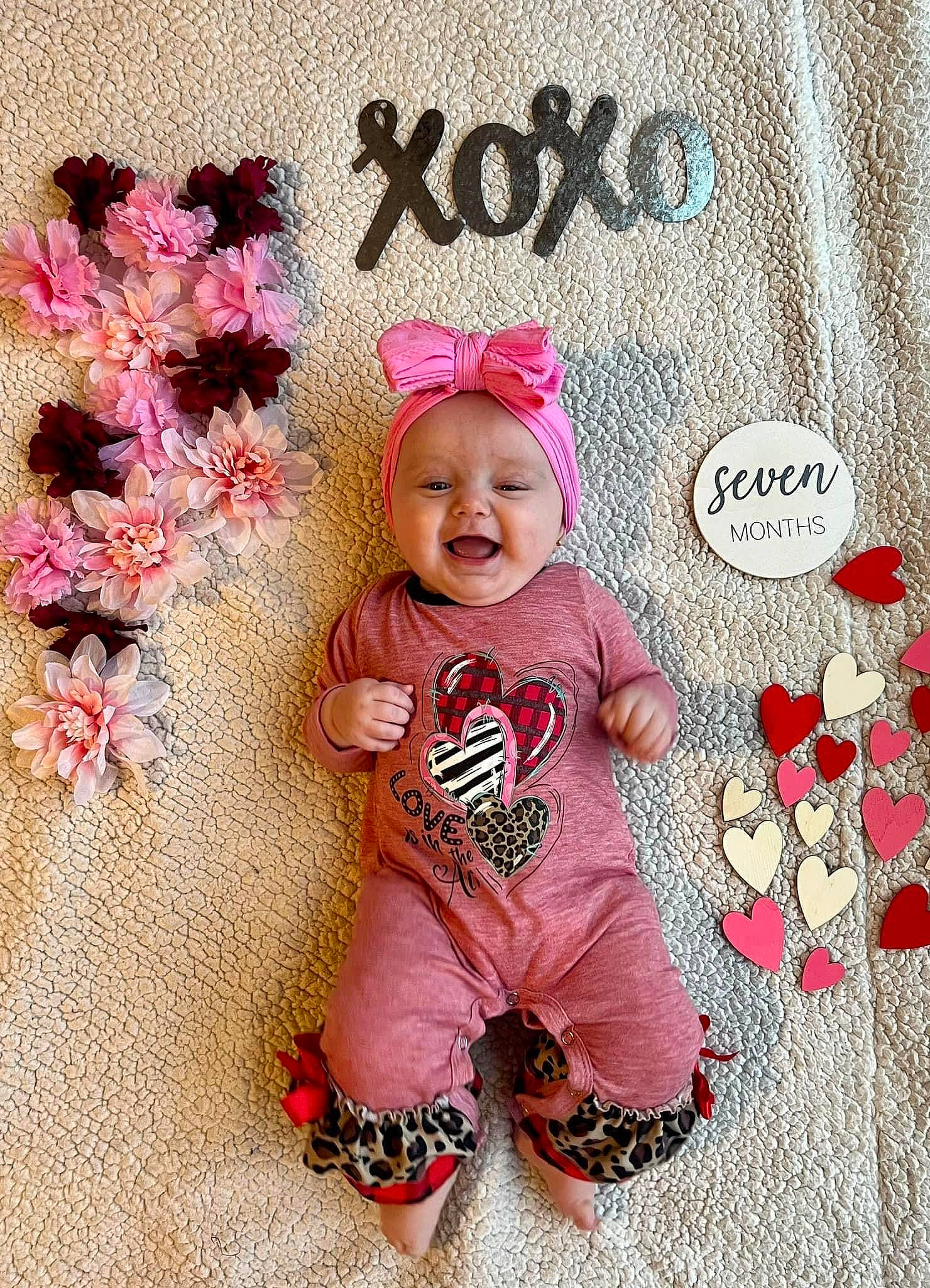 Addi Jo joined the competition — help win amazing prizes! art, baby, baby_toddler_clothing, child, costume_hat, face, flower, font, happy, hat, headwear, illustration, linens, magenta, pattern, person, petal, pink, product, sleeve