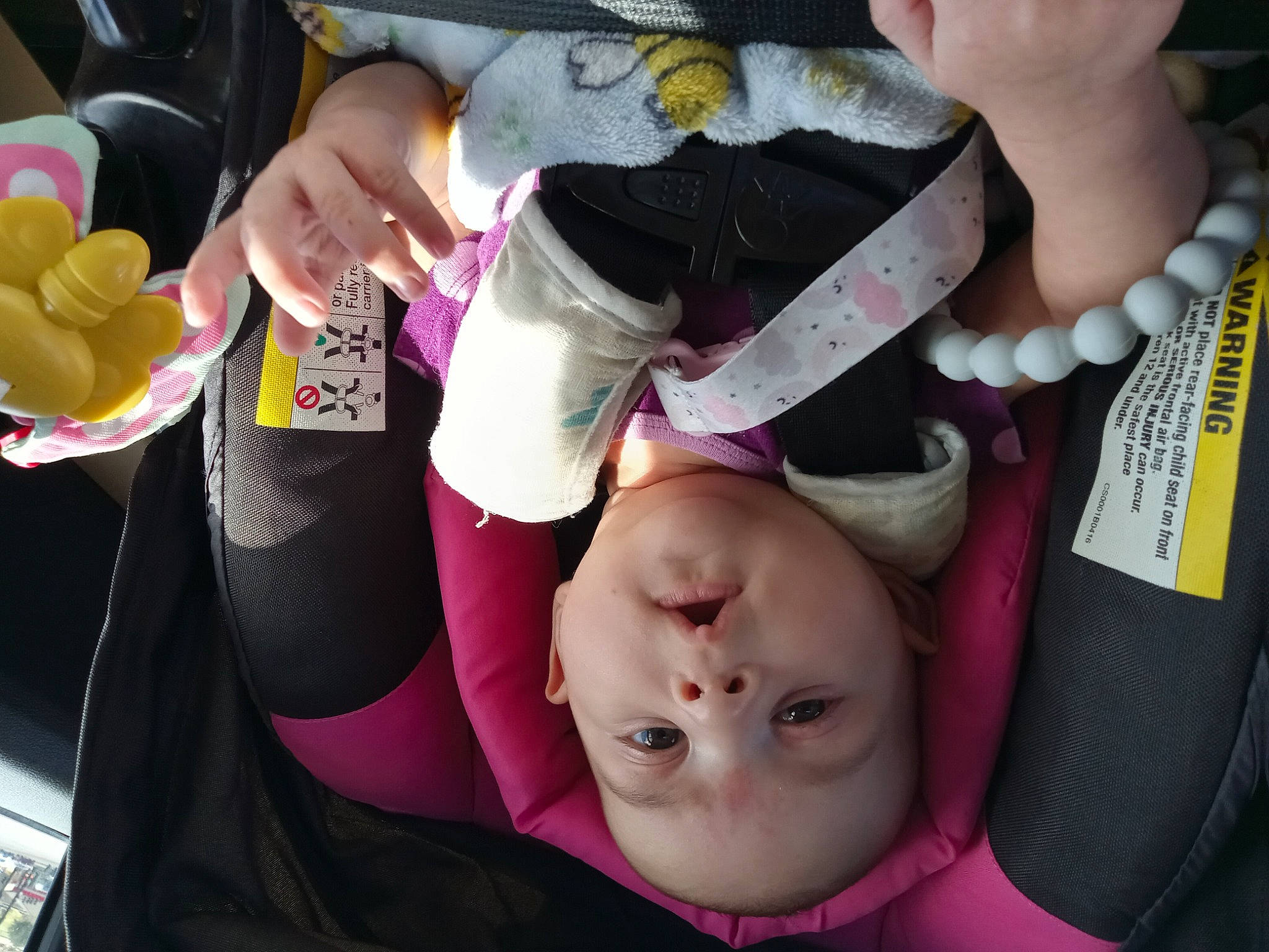 Thalia joined the competition — help win amazing prizes! baby, baby_carriage, baby_products, baby_toddler_clothing, carmine, cheek, child, event, eyelash, fashion_accessory, finger, fun, gesture, hand, happy, nail, person, pink, thumb, toddler