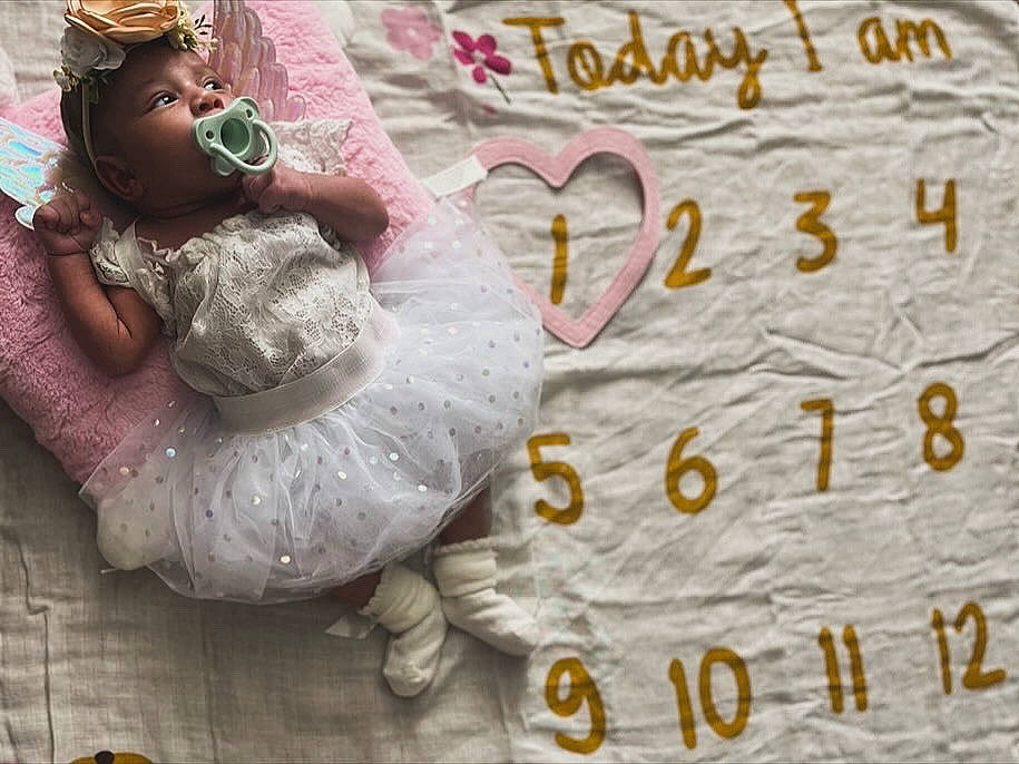 Zariah joined the competition — help win amazing prizes! bathing, bedding, child, event, eyewear, fashion_accessory, fedora, font, goggles, happy, hat, headpiece, jewellery, linens, magenta, pattern, person, petal, photo_caption, romance