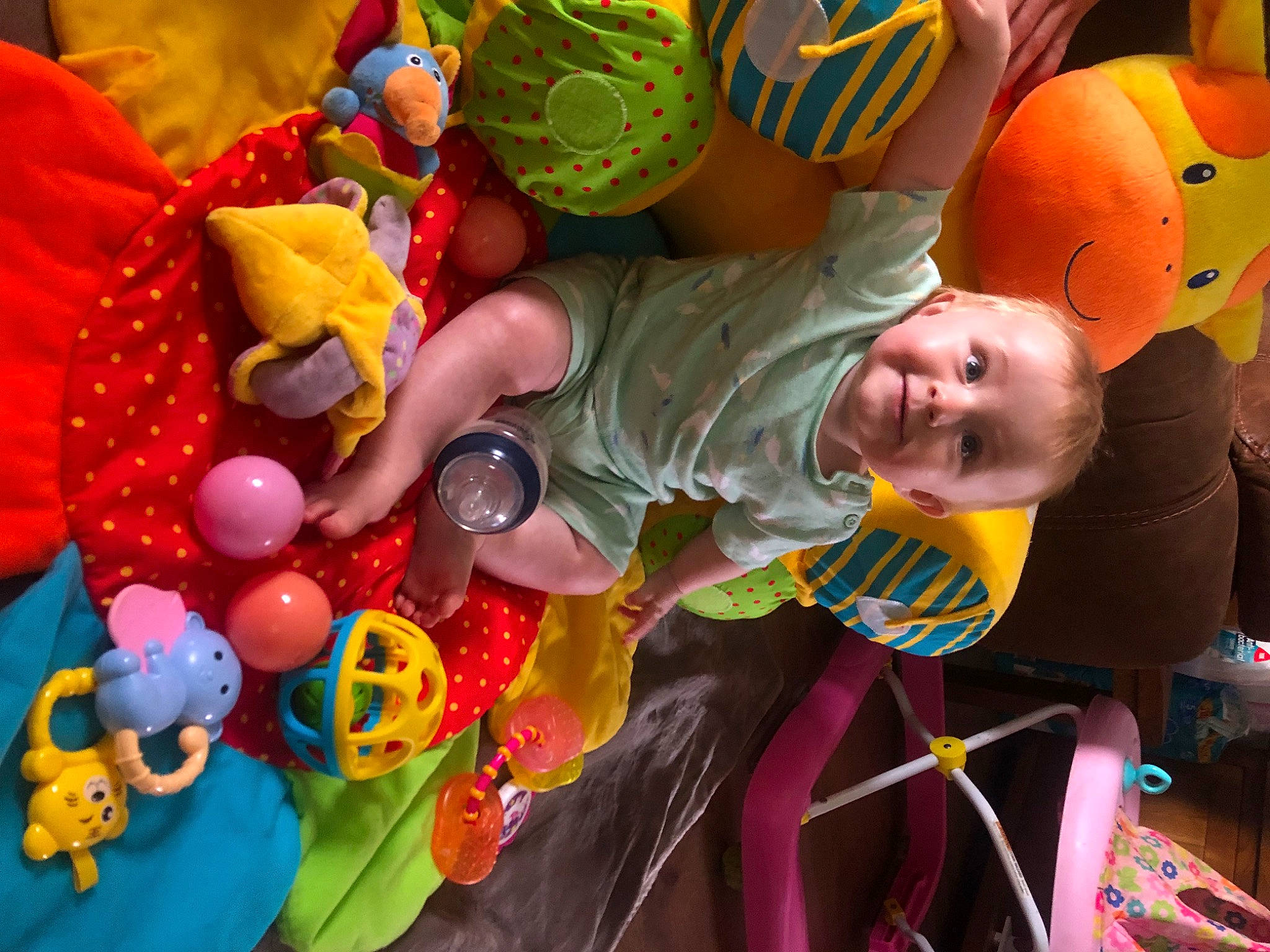 Bonnie joined the competition — help win amazing prizes! baby, baby_products, baby_toddler_clothing, baby_toys, child, event, fun, happy, holiday, joy, leisure, party_supply, people, person, play, red, smile, snapshot, stuffed_toy, textile
