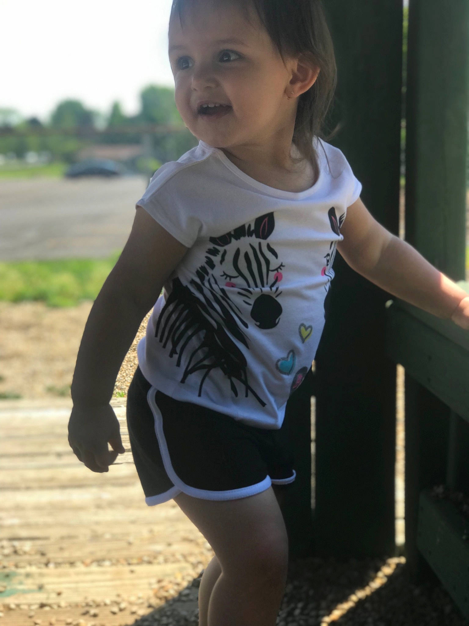 Aviah Bleu is registered to the contest to win money with this photo: beauty, child, happy, leg, person, photography, play, recreation, running, shorts, sleeve, smile, snapshot, sportswear, summer, t_shirt, thigh, toddler, vacation