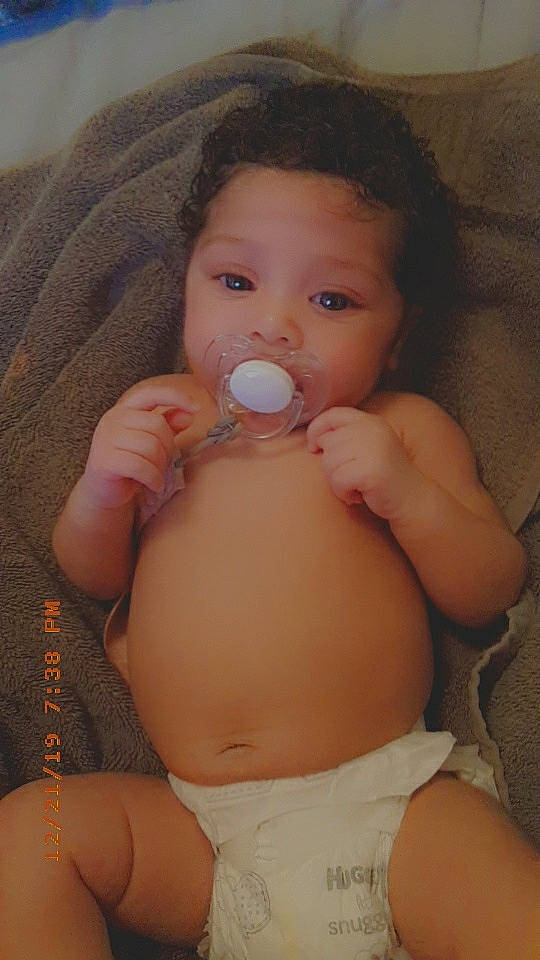 Alaiyah Grace joined the competition — help win amazing prizes! abdomen, baby, cheek, child, joy, person, thumb, toddler, trunk