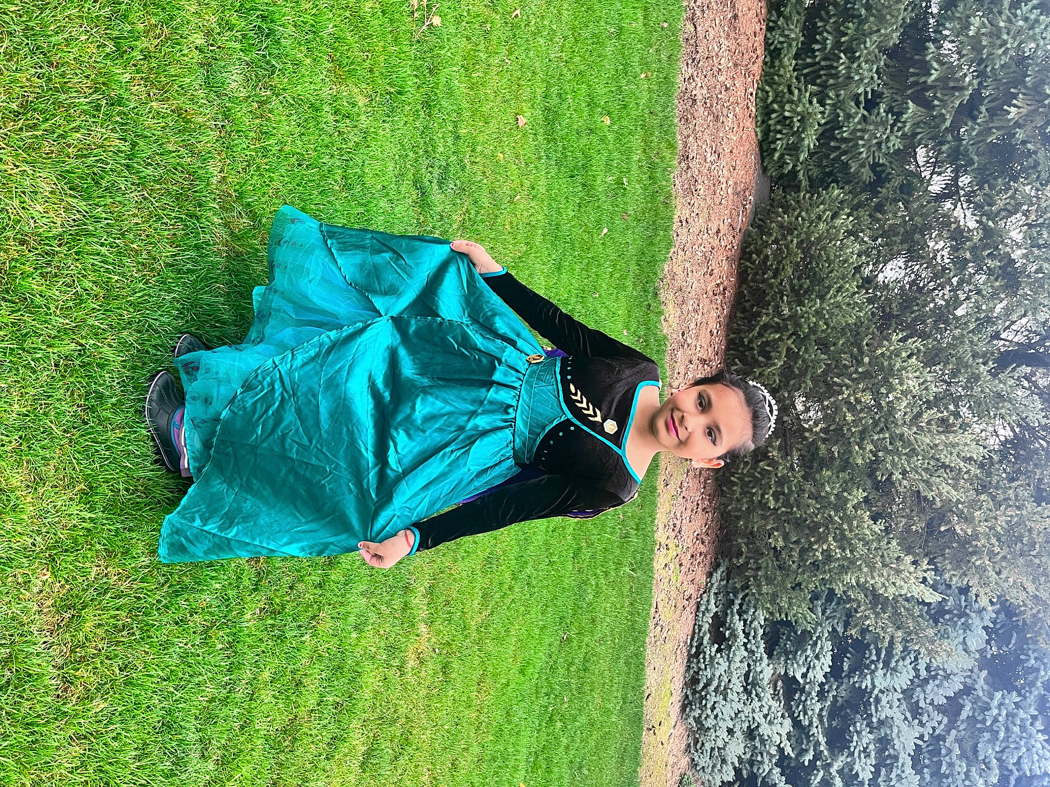 Anusha joined the competition — help win amazing prizes! azure, denim, dress, electric_blue, fun, grass, grassland, happy, joy, lawn, leisure, people_in_nature, person, plant, recreation, shadow, t_shirt, tree, water