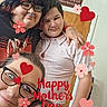 Alyrique joined the competition — help win amazing prizes! family, children, mother, baby, toddler, selfie, portrait, smiling, glasses, eyeglasses, indoor, home, mother_s_day, text_overlay, hearts, flowers, decorations, sitting, hugging, celebration