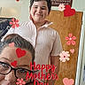 Alyrique joined the competition — help win amazing prizes! child, baby, mother, family, selfie, portrait, smiling, indoor, home, door, shirt, eyeglasses, hearts, flowers, decoration, mothers_day, text_overlay, baby_holding, family_photo, happy
