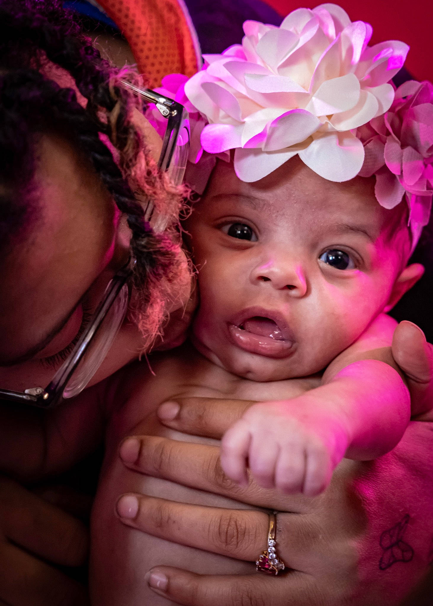 Kaylani joined the competition — help win amazing prizes! baby, cheek, cool, eyebrow, eyelash, finger, flash_photography, gesture, hairstyle, hand, happy, head, headwear, iris, lip, mouth, nail, organ, person, pink