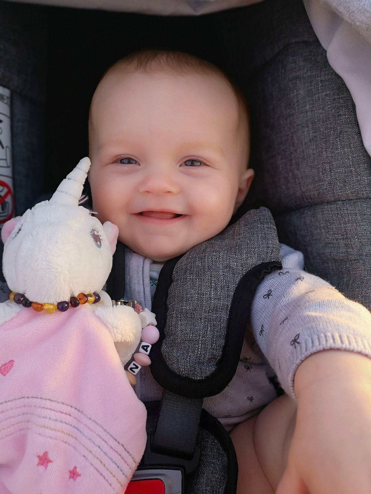 Léanna participe au concours pour gagner de l'argent avec cette photo : baby, baby_products, beauty, cheek, child, eye, face, finger, head, iris, joy, person, pink, product, skin, smile, stuffed_toy, toddler