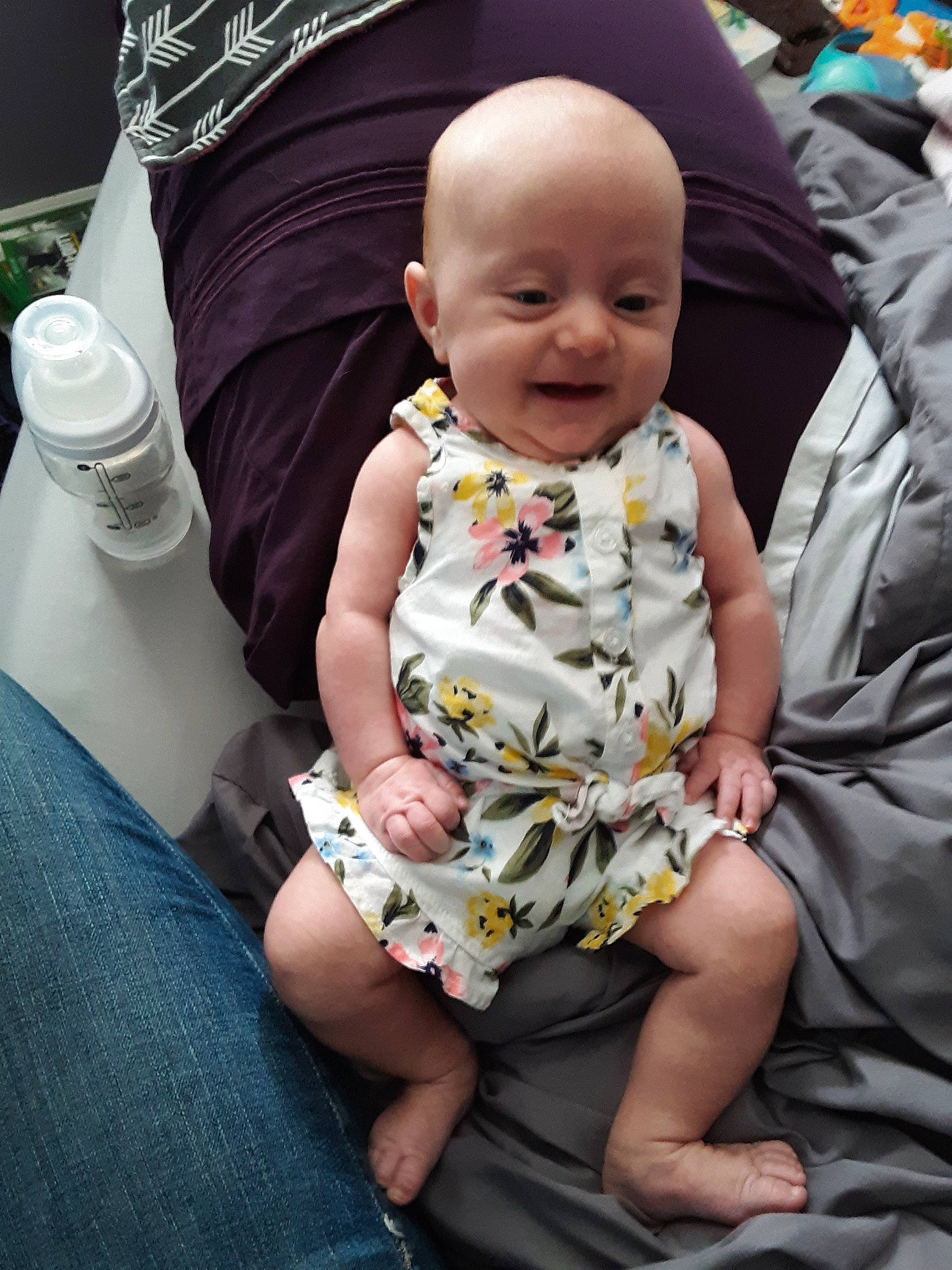 Cambria joined the competition — help win amazing prizes! baby, baby_products, child, person, product, sitting, skin, smile, toddler