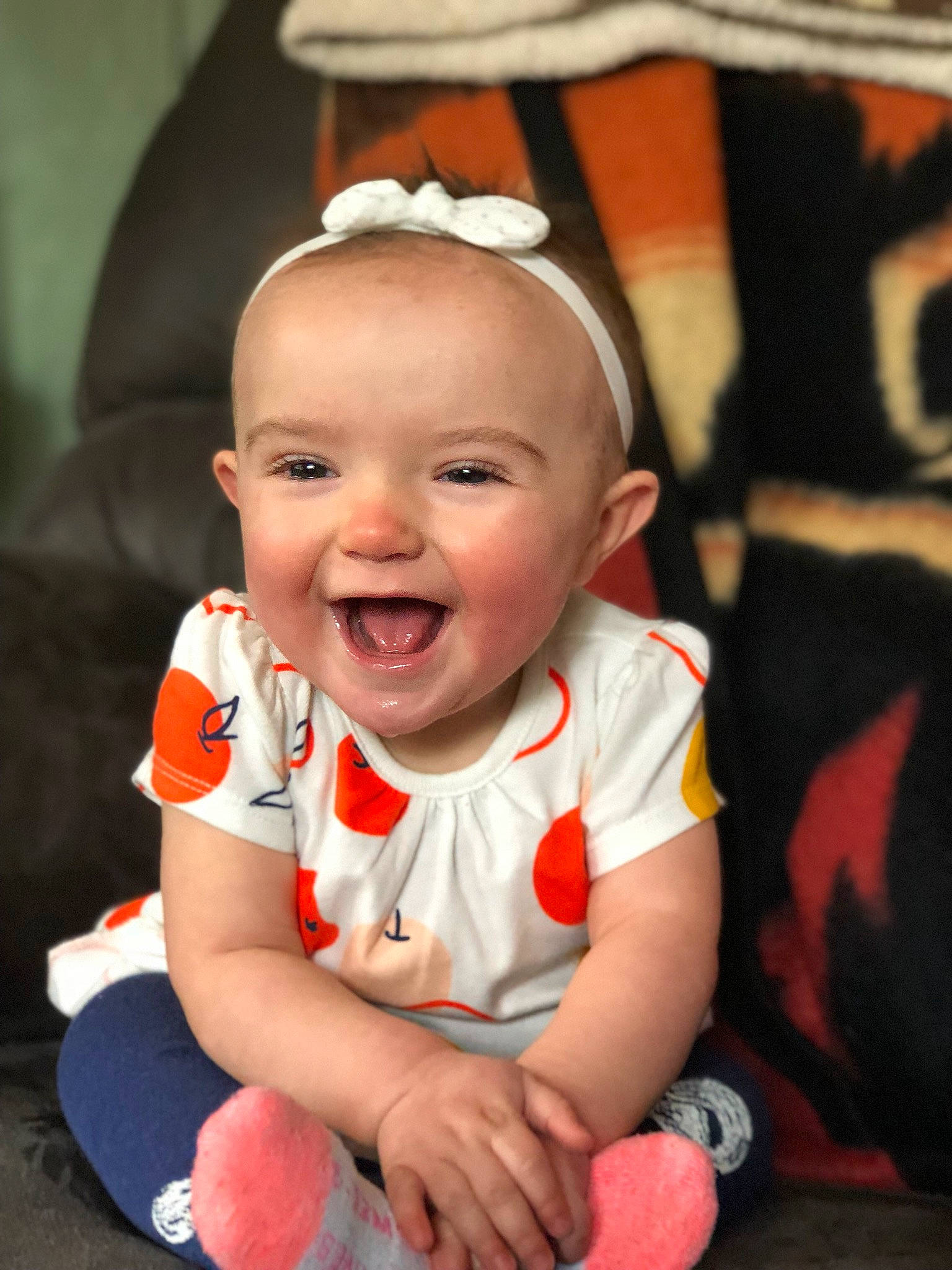 Dally joined the competition — help win amazing prizes! baby, baby_laughing, cheek, child, facial_expression, joy, laugh, person, play, sitting, smile, toddler