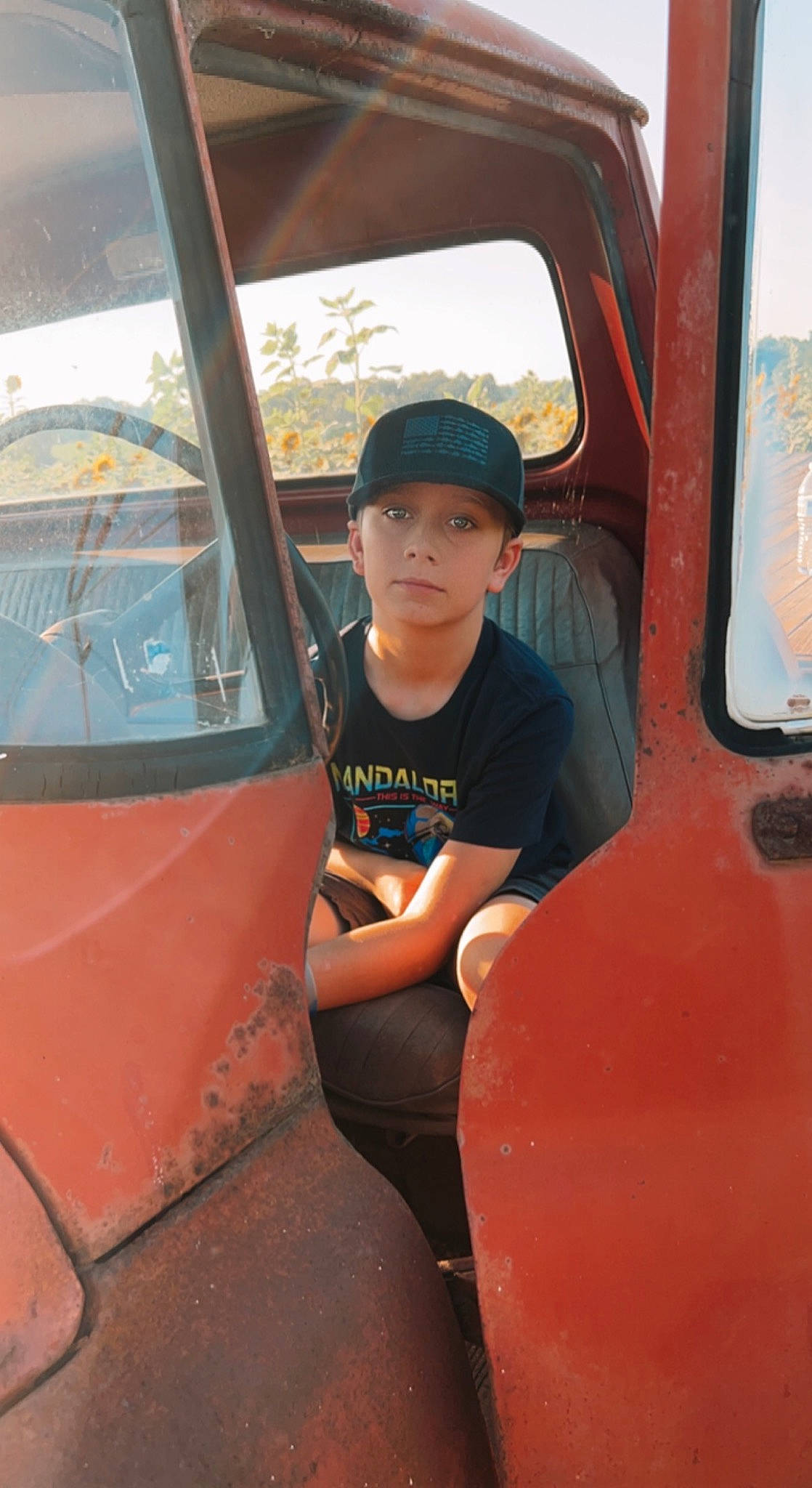 Colton joined the competition — help win amazing prizes! auto_part, automotive_design, automotive_exterior, automotive_window_part, baseball_cap, cap, glass, glasses, goggles, hat, headwear, leisure, mode_of_transport, motor_vehicle, person, steering_wheel, sunglasses, t_shirt, tints_and_shades, vehicle