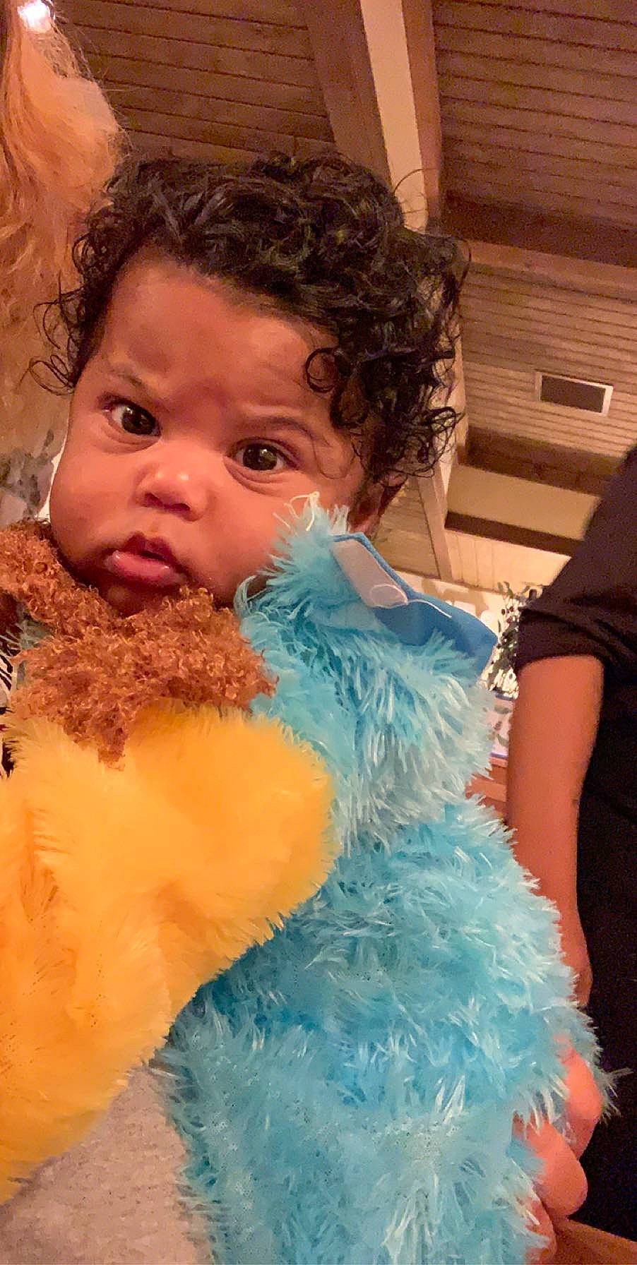 Jasean joined the competition — help win amazing prizes! cheek, child, feather_boa, fur, human, person, toddler, turquoise