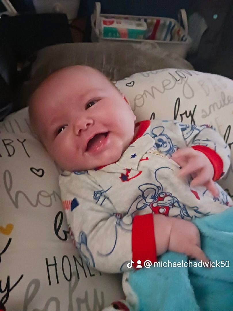 Michael joined the competition — help win amazing prizes! baby, baby_toddler_clothing, carmine, cheek, child, comfort, eyebrow, fun, happy, human, linens, lip, mouth, people, person, pink, product, skin, smile, textile