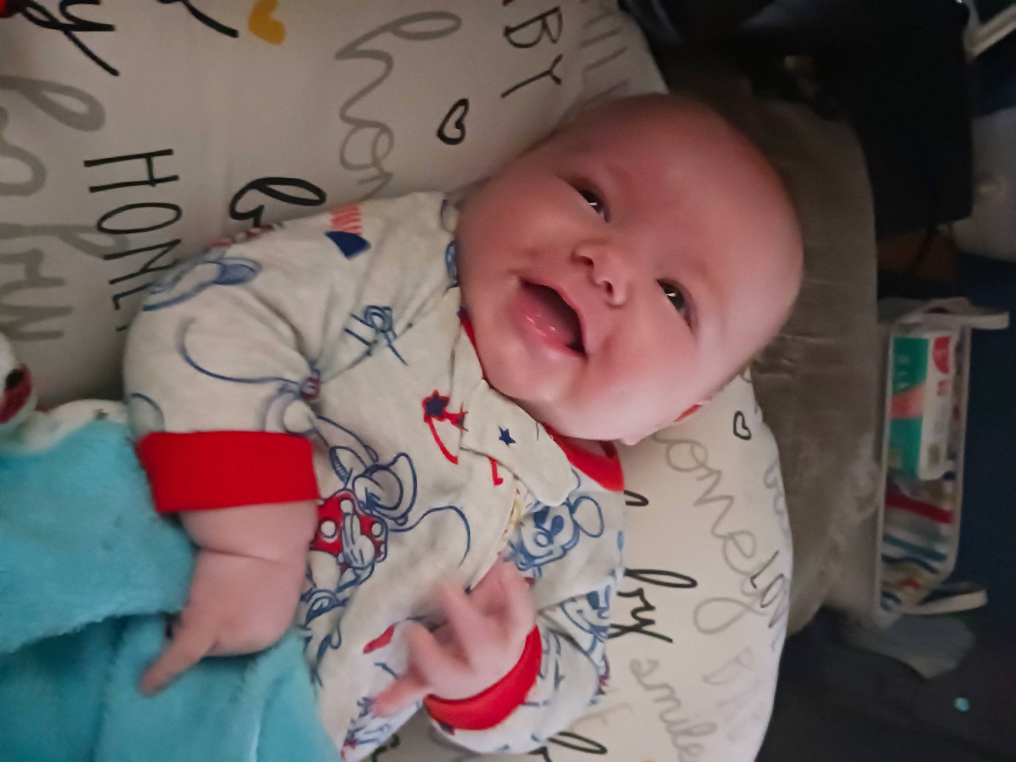 Michael joined the competition — help win amazing prizes! baby, baby_laughing, baby_toddler_clothing, cheek, child, comfort, eye, facial_expression, finger, fun, happy, human_body, iris, lip, mouth, nose, person, skin, sleeve, smile