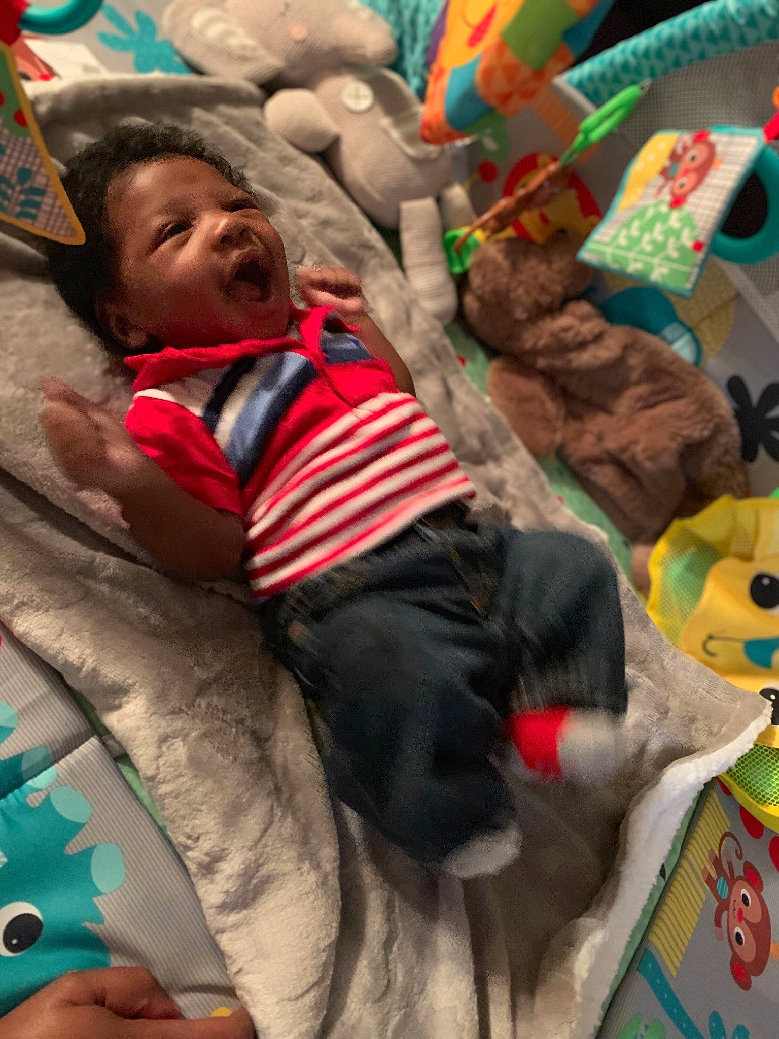 Christian Nolan Wooten joined the competition — help win amazing prizes! baby, child, nap, person, toddler