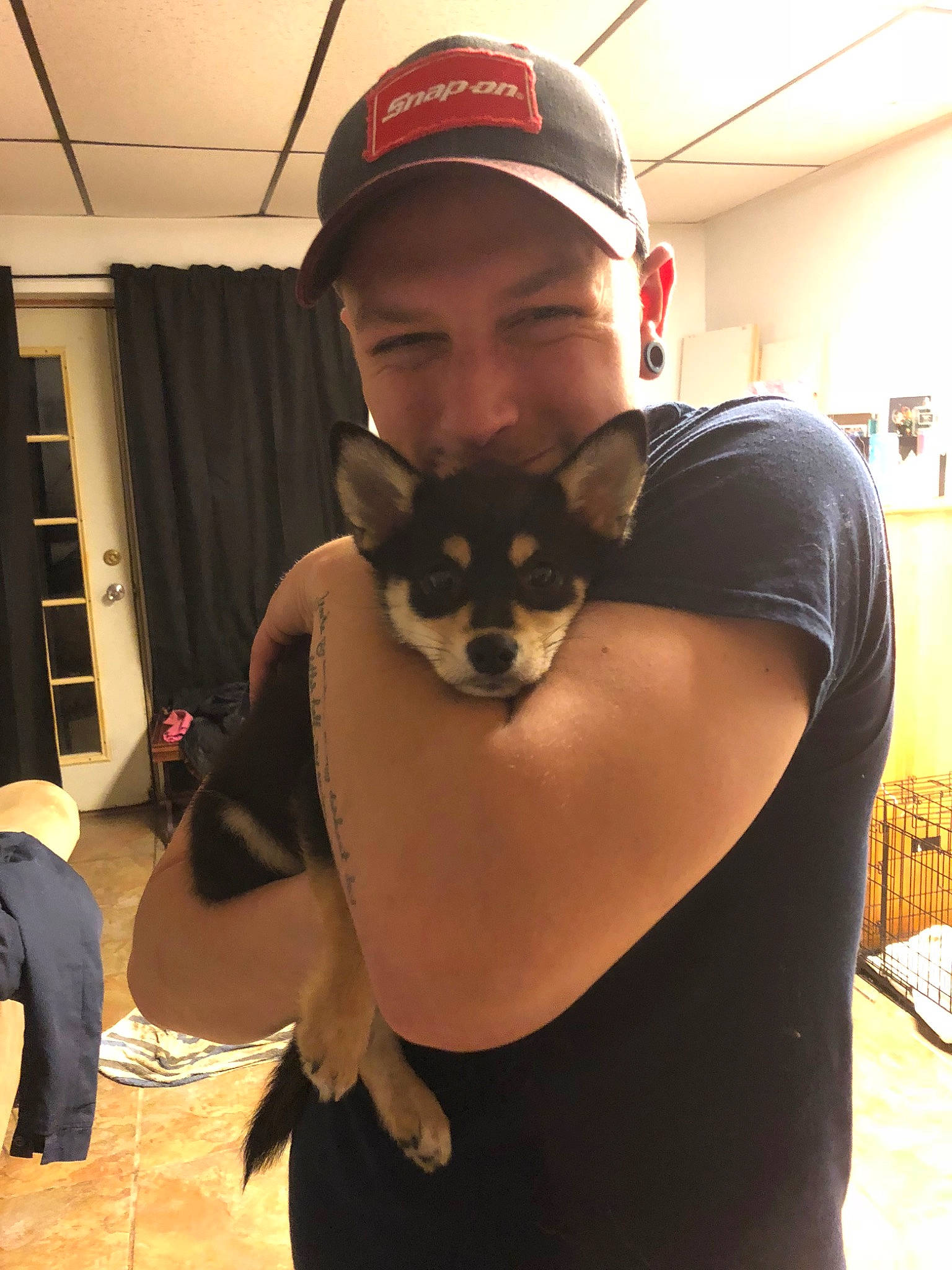 Mowgli joined the competition — help win amazing prizes! arm, canidae, carnivore, ear, t_shirt