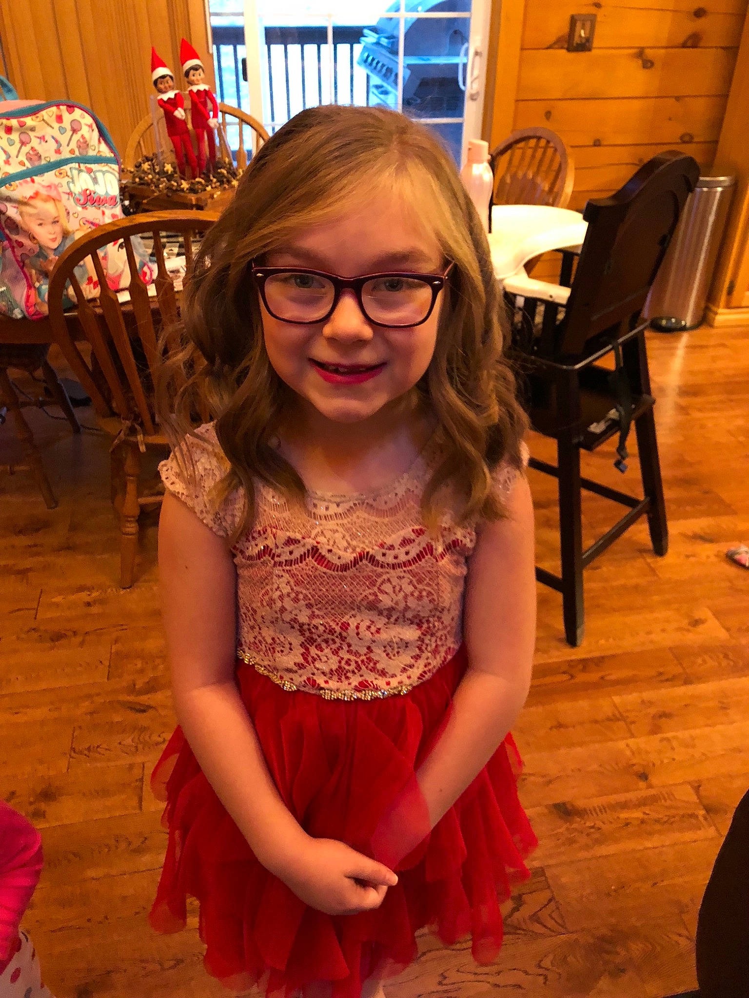 Abrianna joined the competition — help win amazing prizes! dress, glasses, person, smile, textile