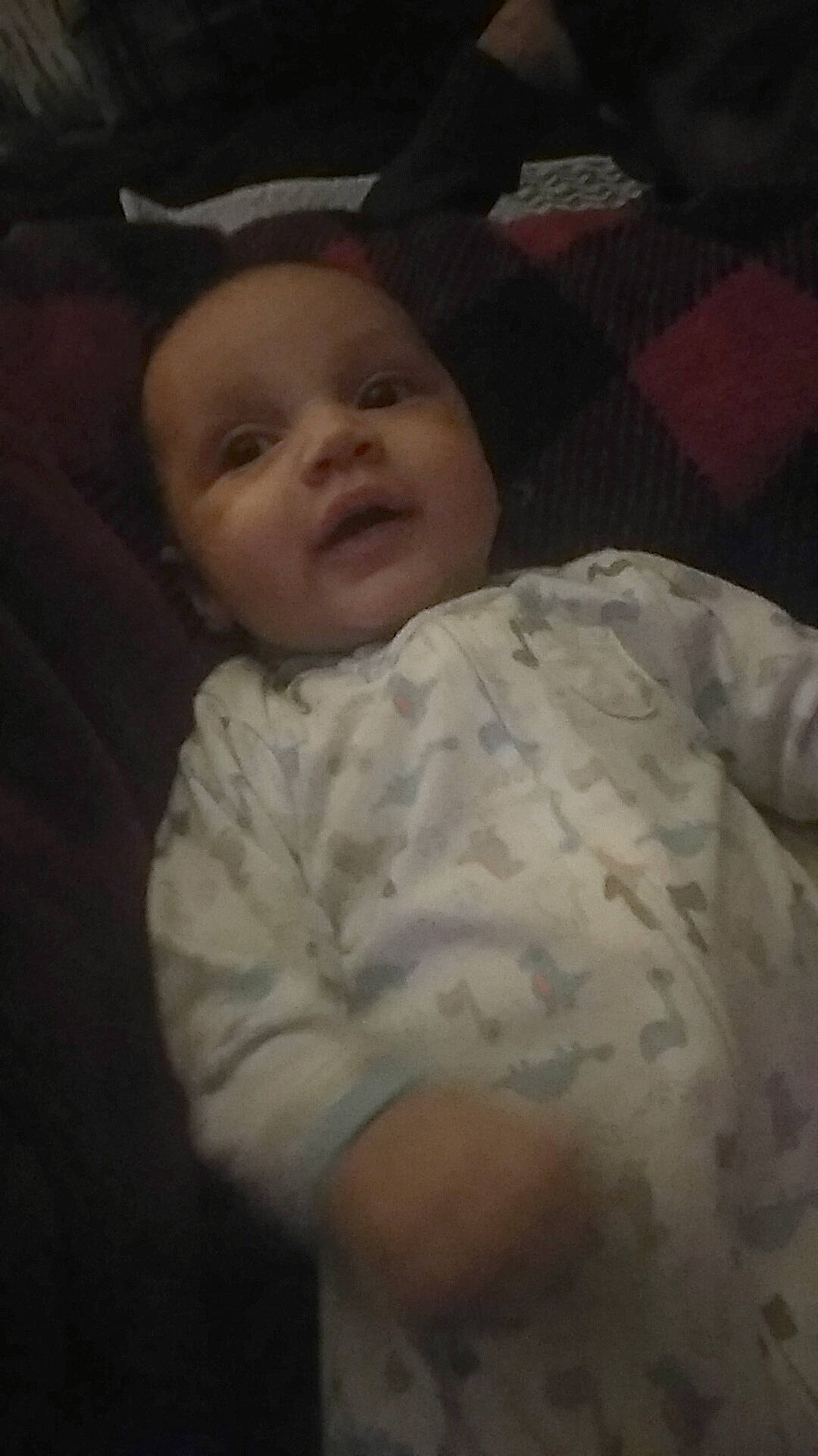 Kamarie is registered to the contest to win money with this photo: baby, cheek, child, chin, ear, eye, face, forehead, fun, head, human, mouth, nose, person, skin, smile, toddler