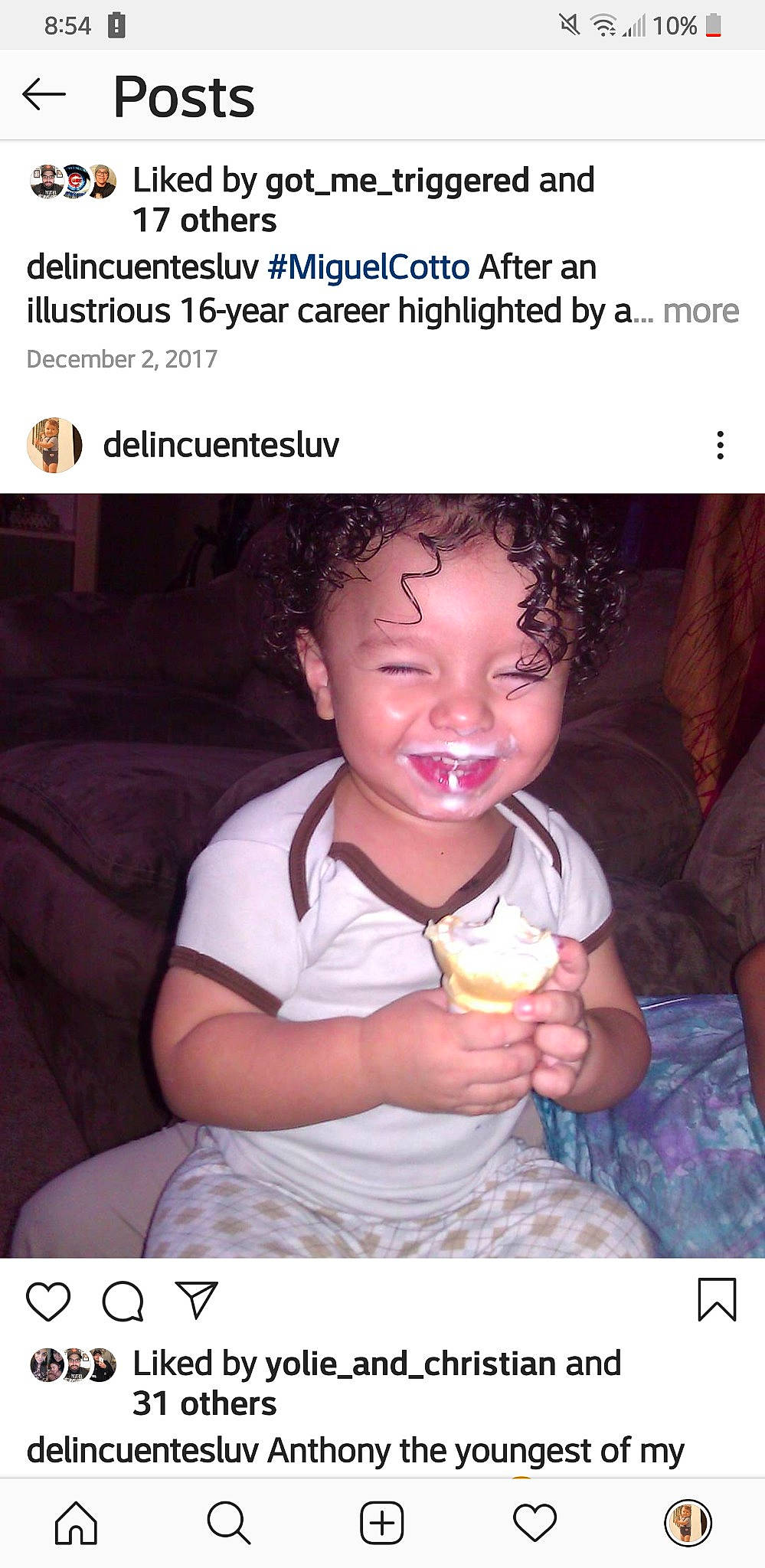 Luie is registered to the contest to win money with this photo: arm, child, comfort_food, finger, font, food, fun, gesture, hand, happy, ingredient, joy, junk_food, magenta, mouth, person, photo_caption, recipe, smile, sweetness