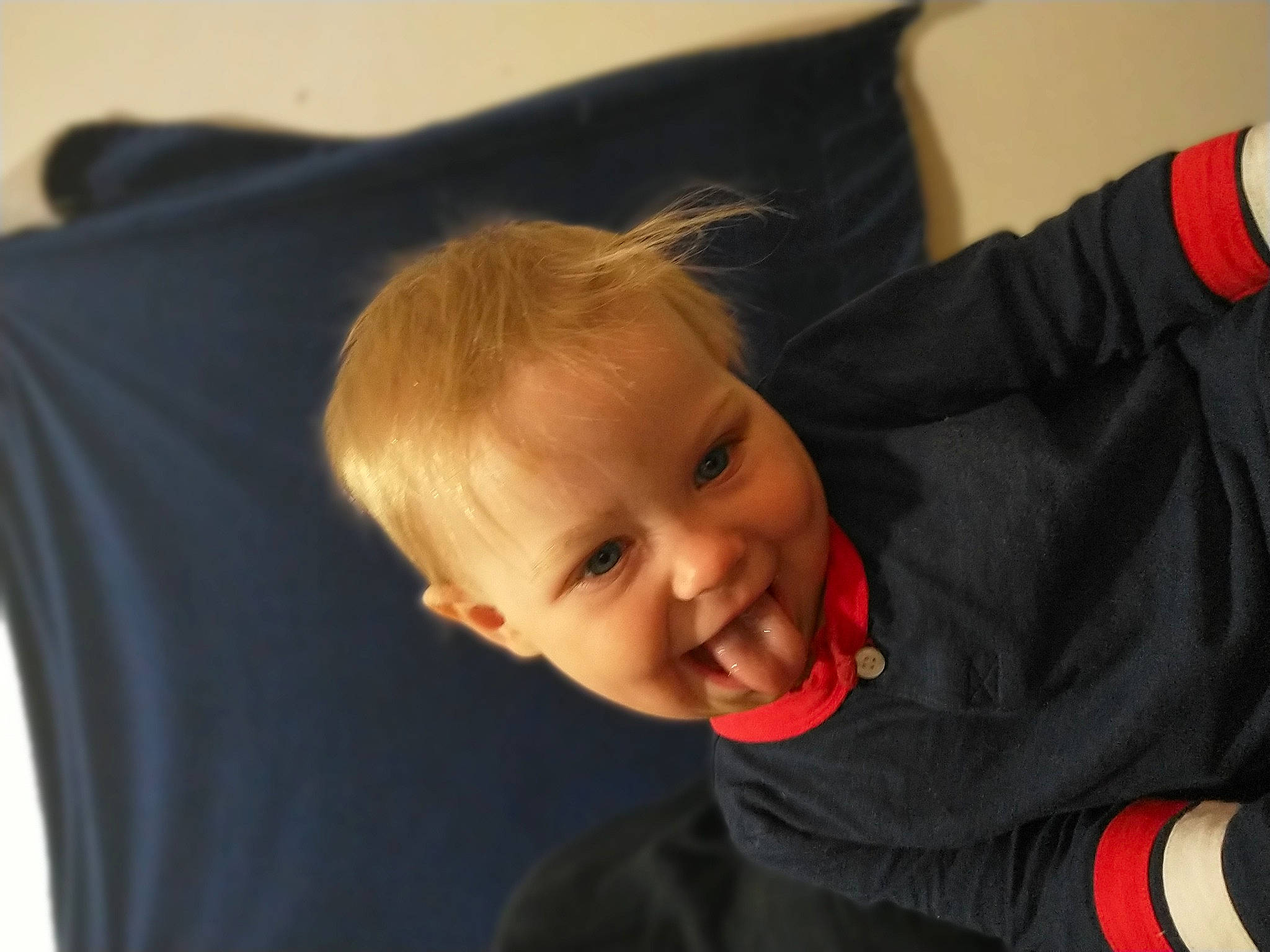 Angel joined the competition — help win amazing prizes! baby, baby_toddler_clothing, cheek, child, comfort, flooring, fun, happy, joy, orange, person, portrait_photography, room, sitting, sleeve, smile, sportswear, t_shirt, toddler, wood