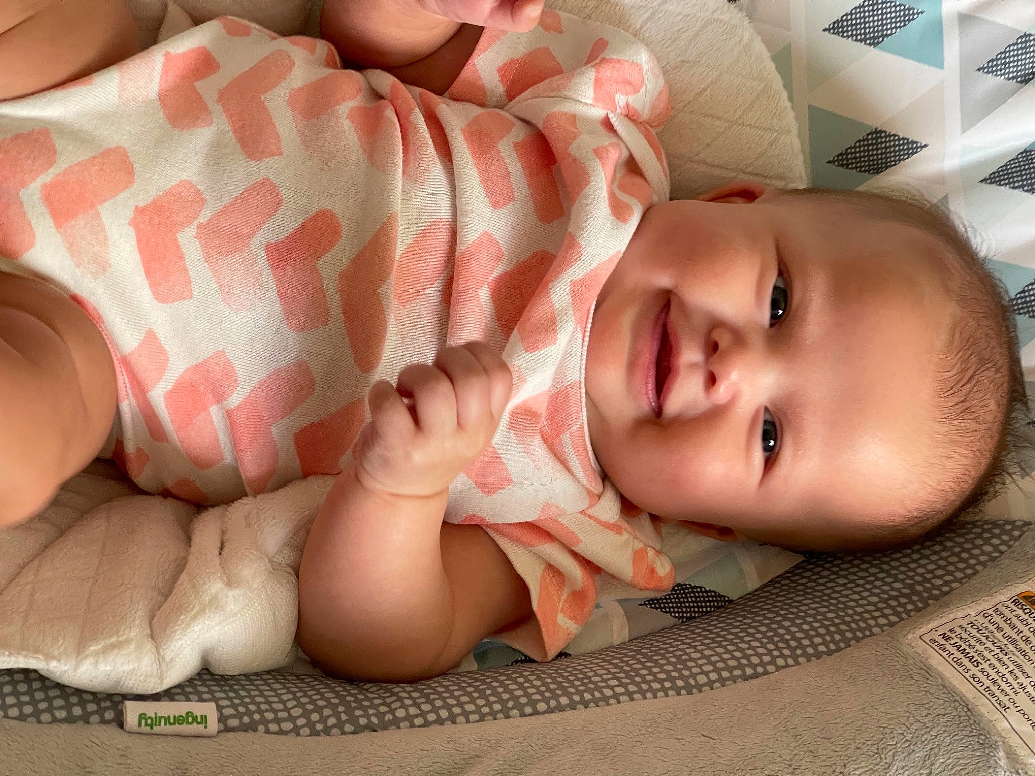 Amberley is registered to the contest to win money with this photo: arm, baby_toddler_clothing, cheek, chin, comfort, eye, eyebrow, hair, hand, head, human, human_body, iris, lip, mouth, nose, person, skin, sleeve, smile