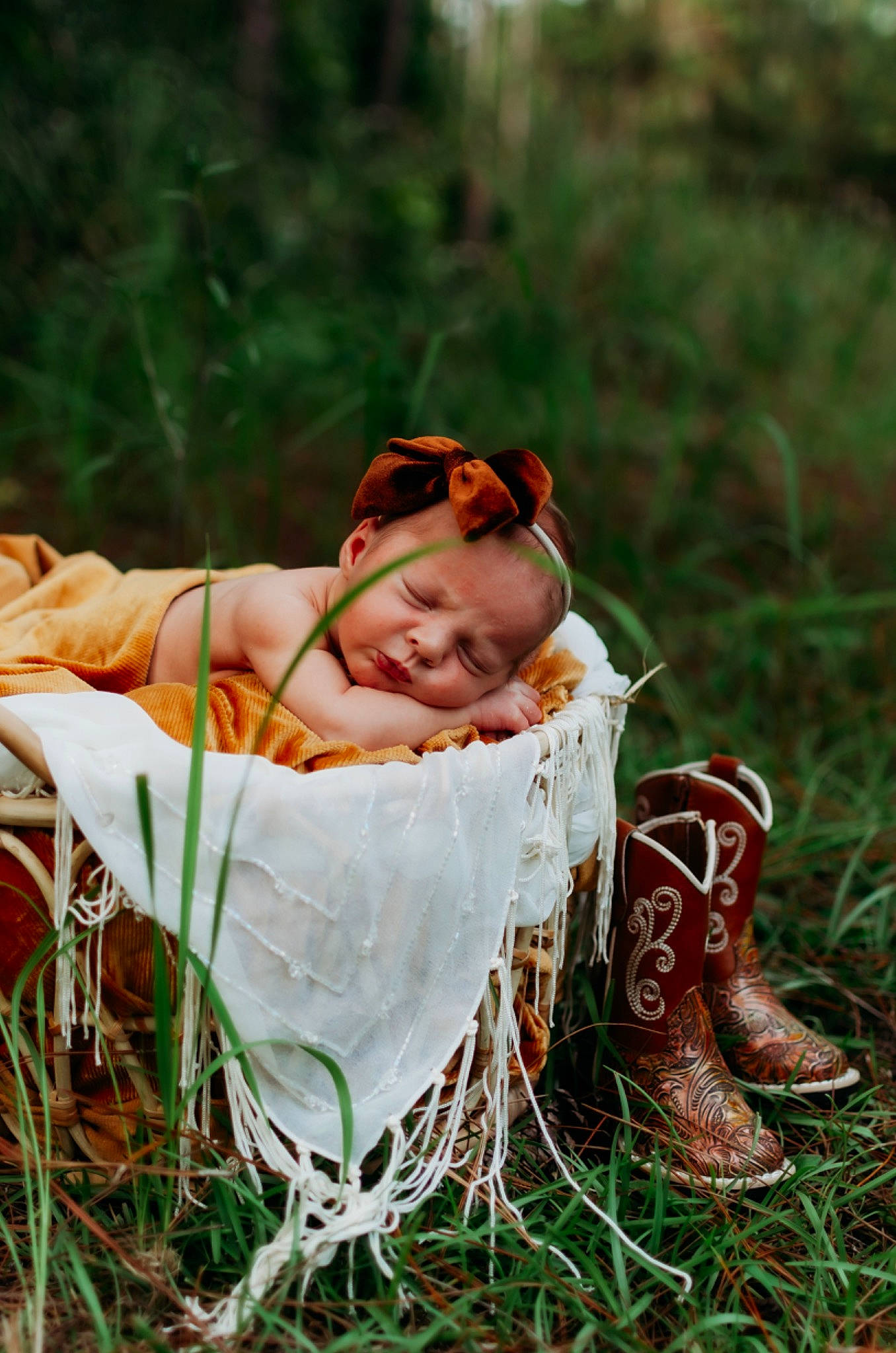Brinleigh joined the competition — help win amazing prizes! baby, dress, fawn, grass, grassland, happy, hat, human_leg, landscape, leg, leisure, mammal, meadow, natural_landscape, people_in_nature, person, plant, sitting, sunglasses, vertebrate