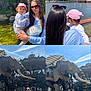 Valentina participe au concours pour gagner de l'argent avec cette photo : child, woman, waterfall, river, bridge, building, elephant, mechanical_elephant, outdoor, daylight, blue_sky, sunglasses, pink_hat, leopard_print, casual_clothing, holding_child, tourist, urban, public_space, portrait