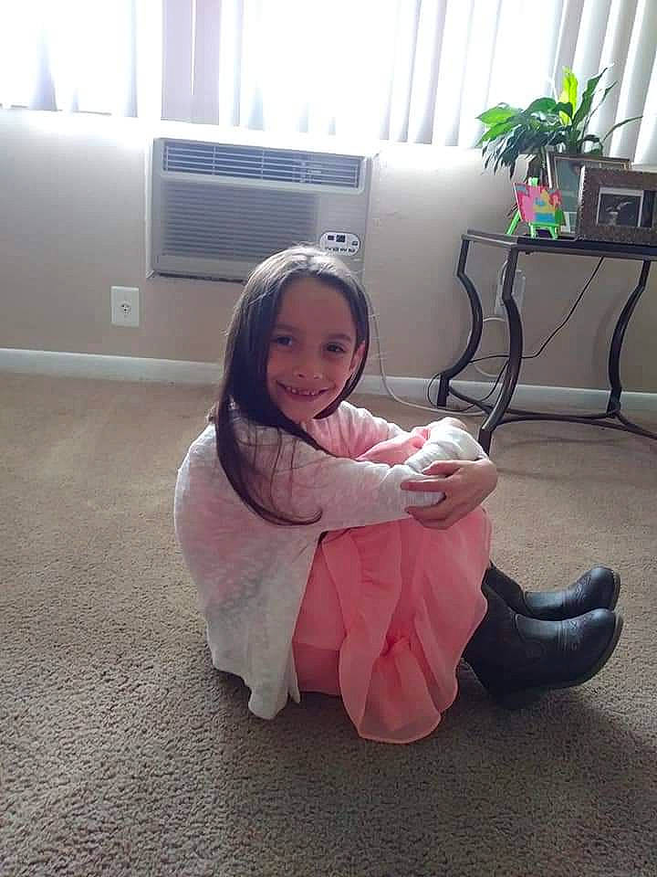 Eva joined the competition — help win amazing prizes! child, costume, floor, flooring, joy, leg, person, sitting