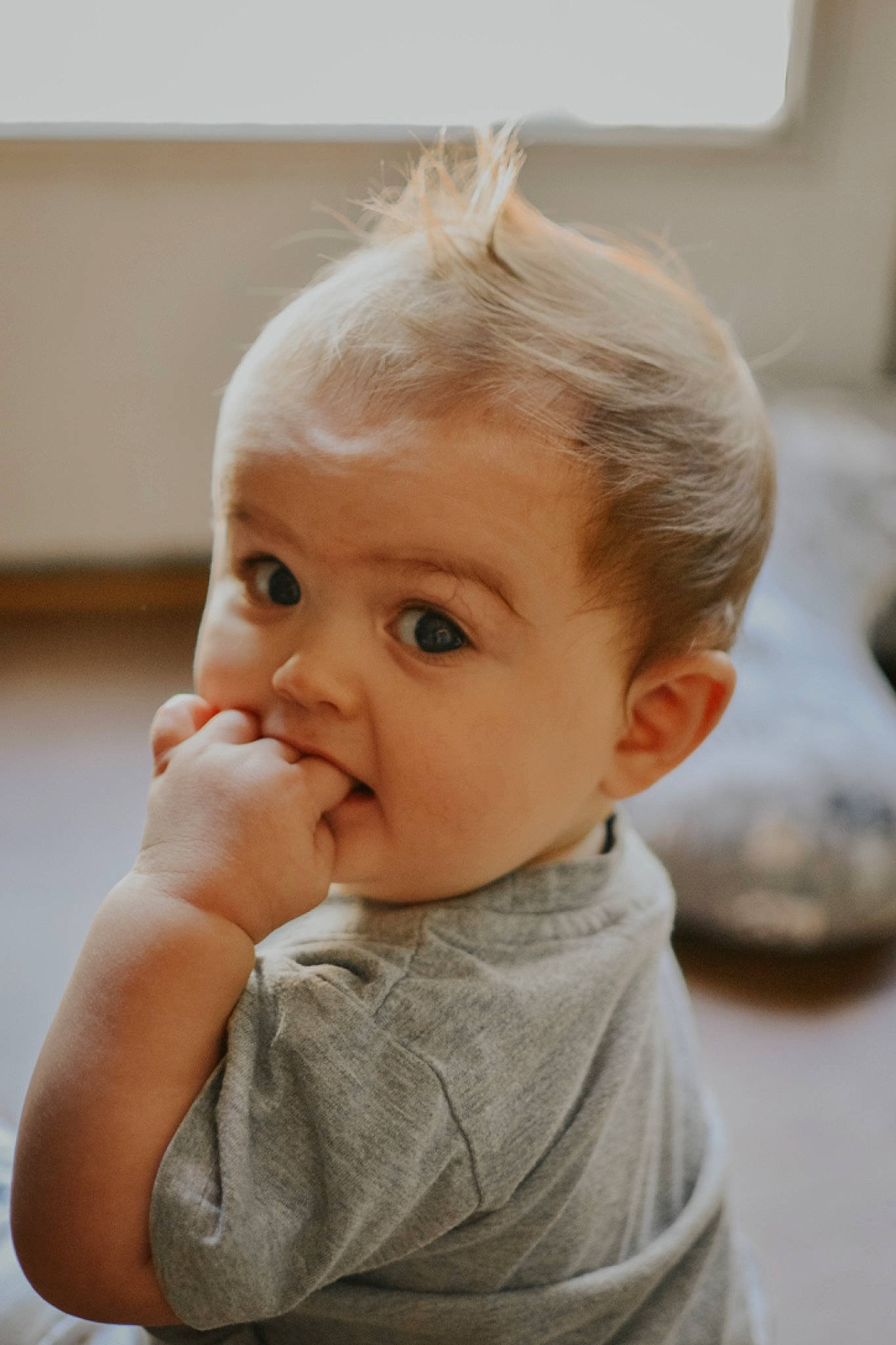 Cameron joined the competition — help win amazing prizes! arm, baby_toddler_clothing, cheek, ear, eye, eyebrow, eyelash, face, flooring, gesture, hand, happy, iris, lip, neck, nose, person, skin, sleeve, toddler