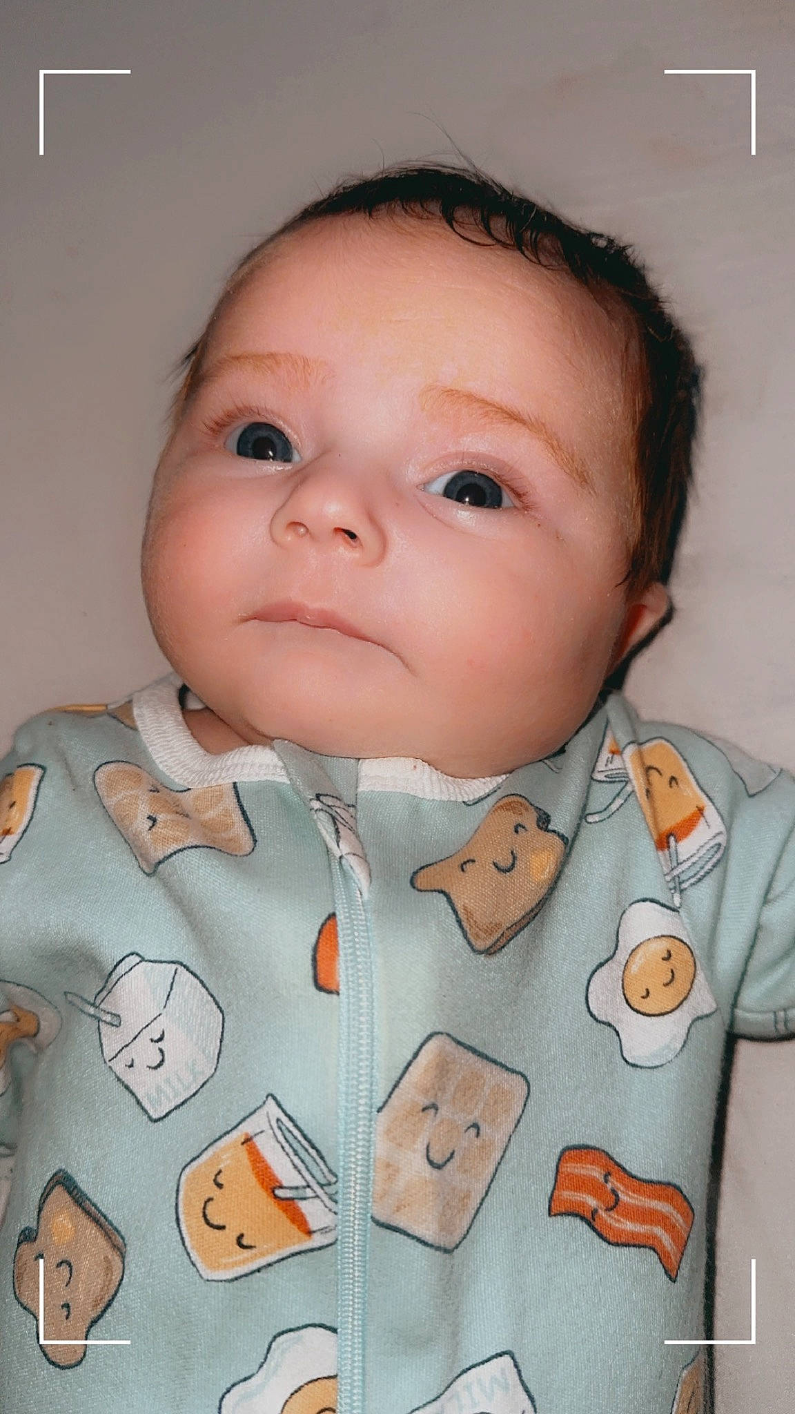 Salem is registered to the contest to win money with this photo: baby, baby_products, baby_toddler_clothing, cheek, child, chin, collar, dress_shirt, eyelash, face, lip, neck, nose, pattern, person, shirt, skin, sleeve, smile, t_shirt