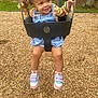 Zamaya joined the competition — help win amazing prizes! toddler, child, swing, playground, outdoor, smiling, denim_overalls, colorful_clothing, shoes, socks, wood_chips, trees, park, happy, fun, play, daylight, holding_chains, casual, cute