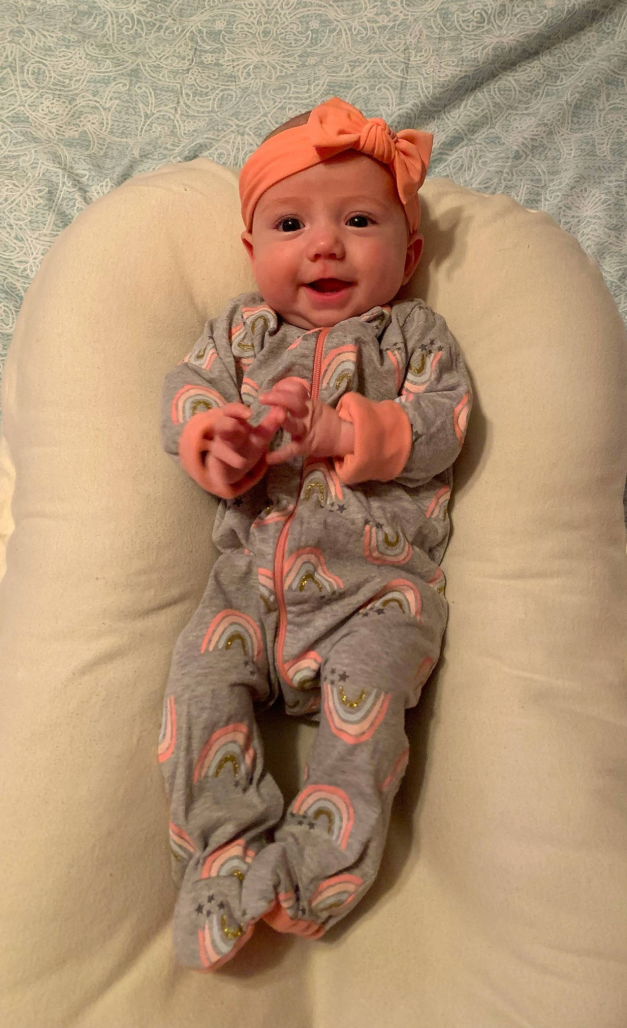 Madelyn joined the competition — help win amazing prizes! arm, baby, baby_toddler_clothing, cheek, chin, comfort, eye, face, facial_expression, head, headgear, headwear, human_body, leg, mouth, nose, person, pink, skin, sleeve