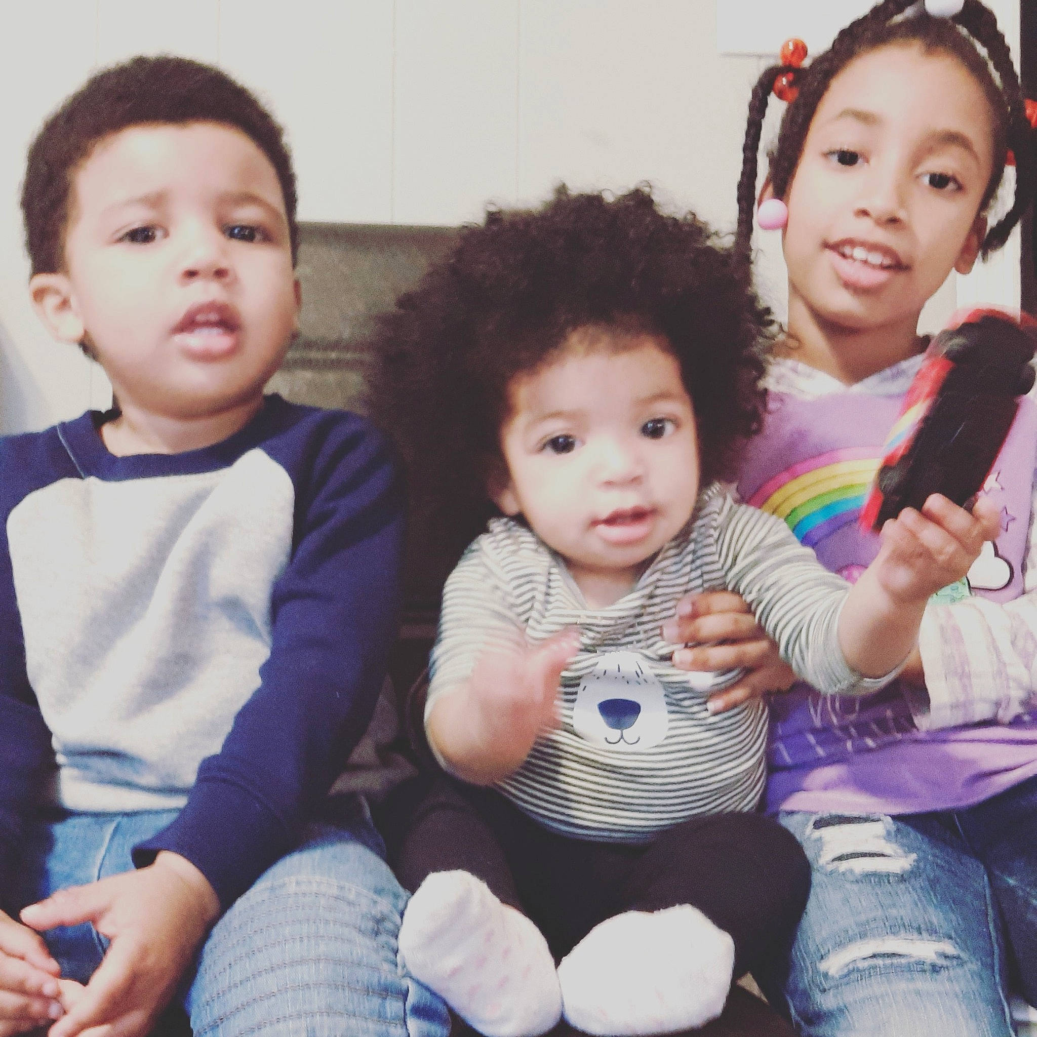 Zakiyah joined the competition — help win amazing prizes! baby, child, family, happy, people, person, play, sibling, smile, toddler