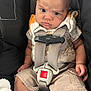 Christian joined the competition — help win amazing prizes! baby, car_seat, child, infant, safety_harness, clothing, shorts, onesie, seatbelt, cute, serious_face, indoor, person, toddler, skin, head, face, hand, baby_accessory, fabric