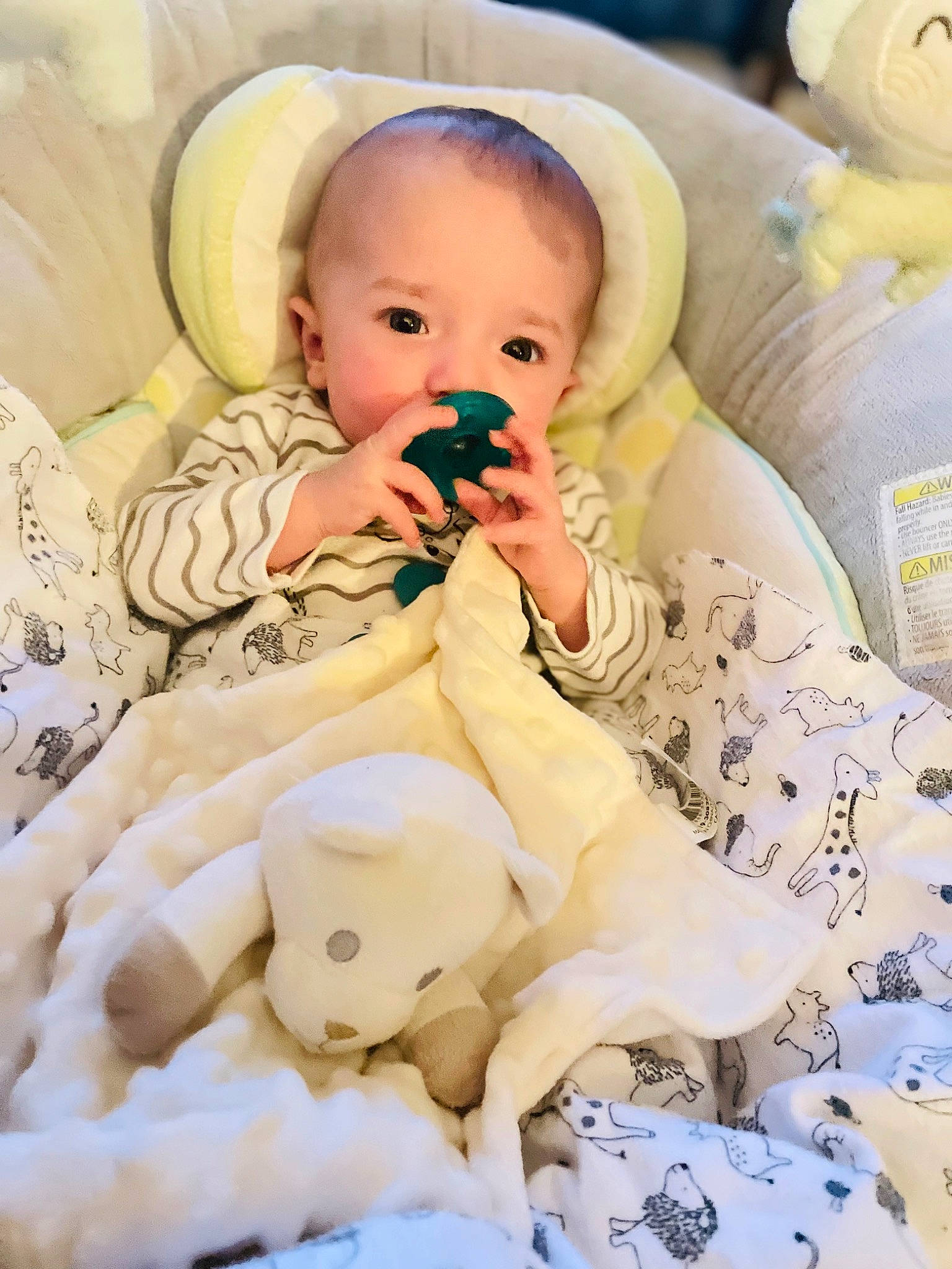 Asher is registered to the contest to win money with this photo: baby, baby_products, baby_safety, baby_sleeping, baby_toddler_clothing, bed, bedding, cheek, child, comfort, eye, fun, happy, infant_bed, linens, pattern, person, room, skin, textile