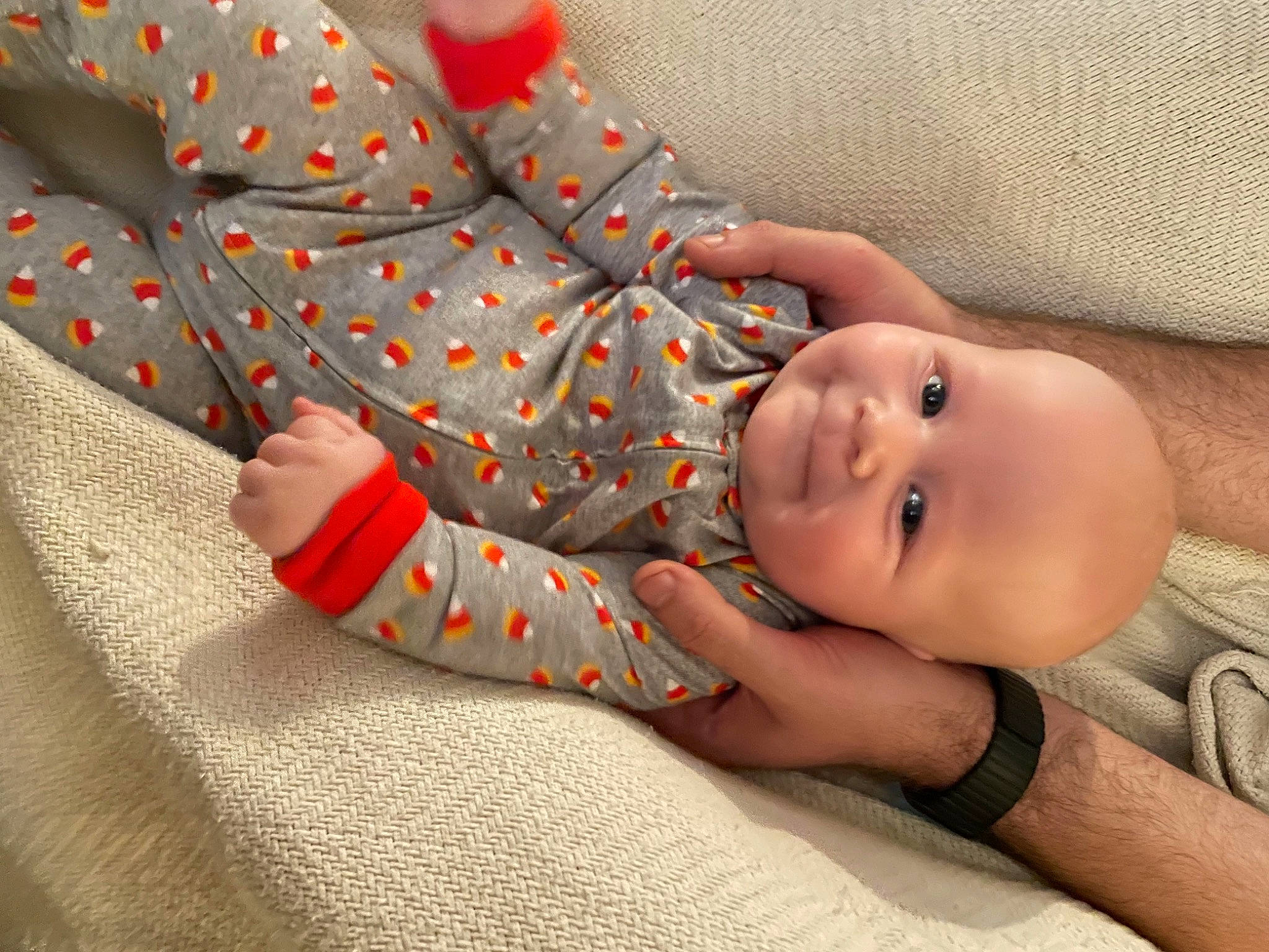 Atlas joined the competition — help win amazing prizes! baby, baby_products, baby_sleeping, baby_toddler_clothing, cheek, comfort, eye, face, facial_expression, finger, hand, human_body, linens, mouth, nose, pattern, person, skin, sleeve, toddler