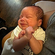 Ava joined the competition — help win amazing prizes! architecture, baby, bodypart, building, clothing, couch, face, finger, furniture, hand, head, indoors, newborn, person, photography, portrait, sleeping, t_shirt, wood, wrist