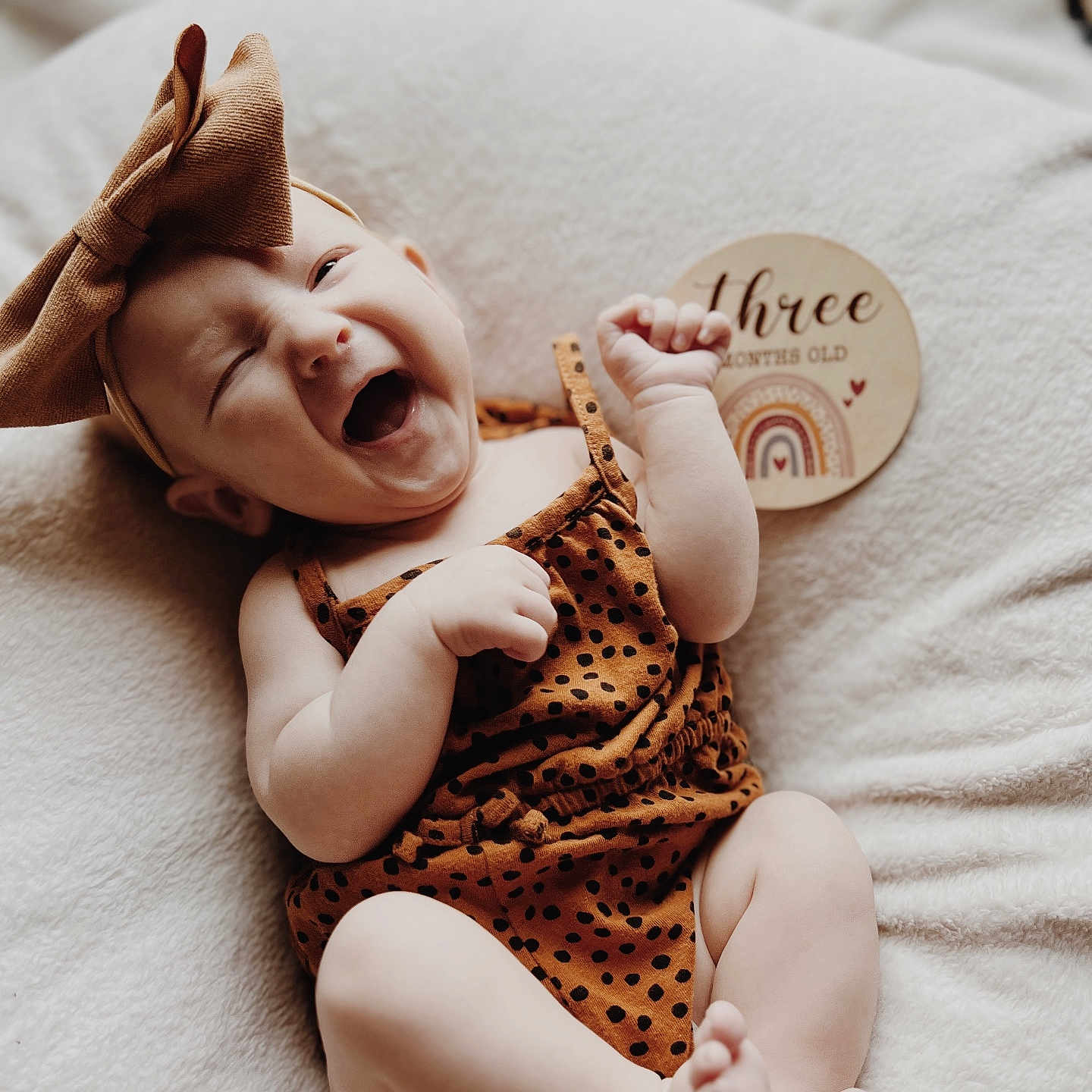 Rynleigh joined the competition — help win amazing prizes! baby, babylaughing, face, happy, head, laughing, newborn, person, photography, portrait, smile