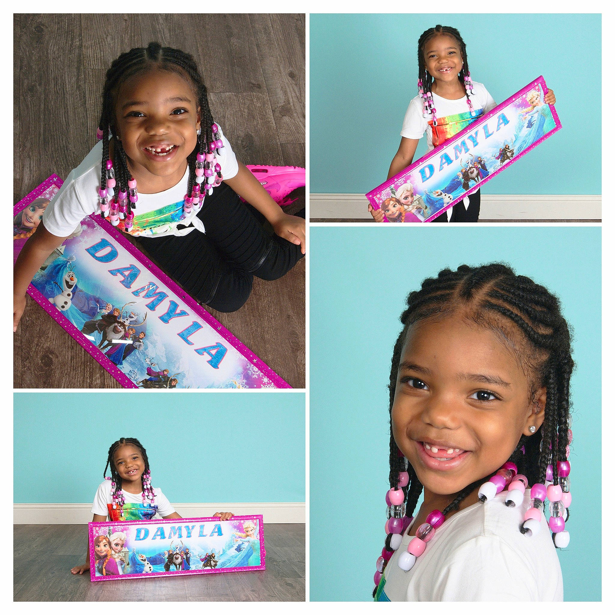 Damyla joined the competition — help win amazing prizes! birthday, child, collage, ear, joy, party, party_supply, person, pink, play, smile, toddler