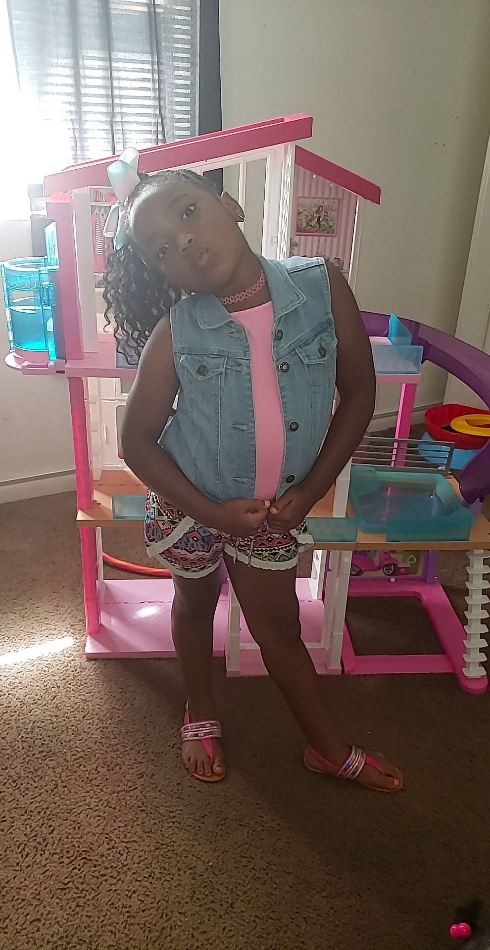 Dasiire is registered to the contest to win money with this photo: chair, child, furniture, leg, person, pink, sitting, toddler