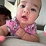 Amara joined the competition — help win amazing prizes! baby, bed, blanket, candid, child, closeup, curious, cute, expression, face, family, hello_kitty, indoor, person, pink_clothing, portrait, reaching_hand, siblings, smiling_child, young_child