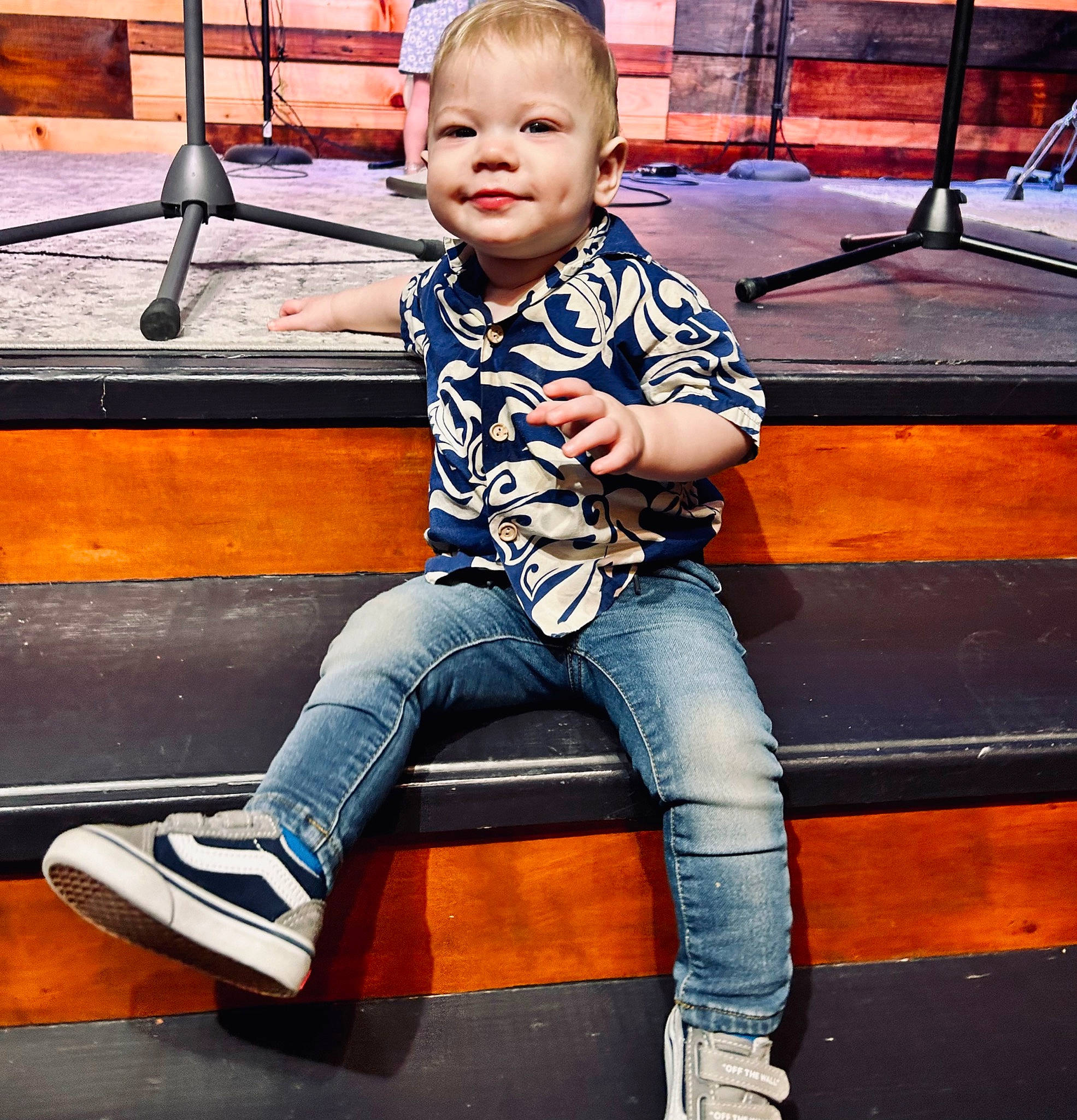 Cody joined the competition — help win amazing prizes! child, cool, denim, electric_blue, flash_photography, fun, happy, jeans, leisure, orange, person, photograph, recreation, sitting, sleeve, smile, snapshot, standing, t_shirt, toddler