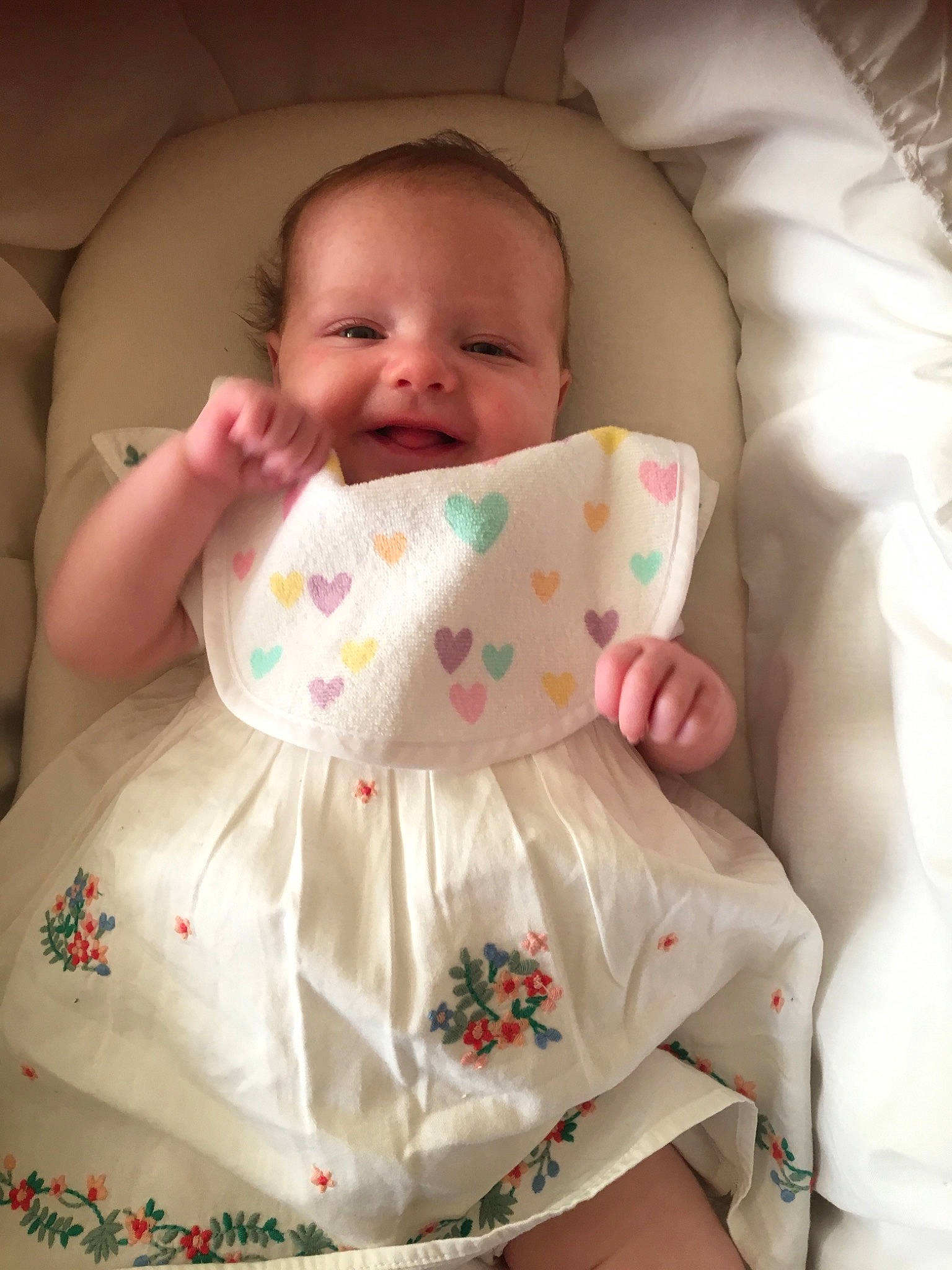 Marie joined the competition — help win amazing prizes! baby, cheek, child, person, skin, sleep, smile, textile, toddler