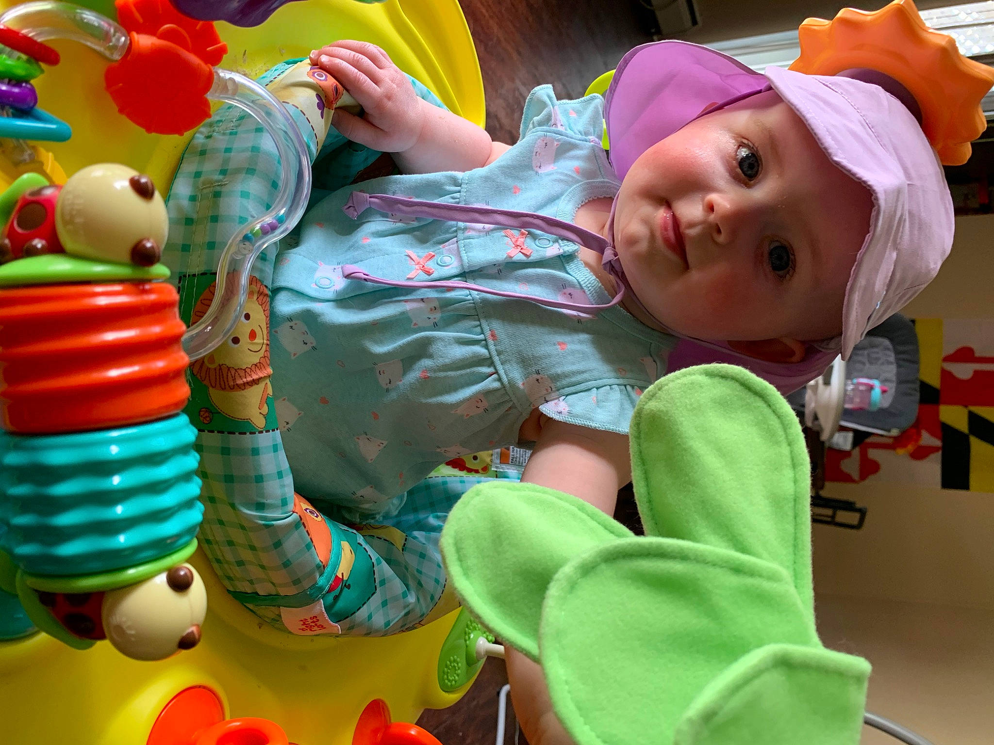 Amelia is registered to the contest to win money with this photo: baby, baby_playing_with_toys, baby_products, baby_toys, child, headwear, person, play, toddler, toy