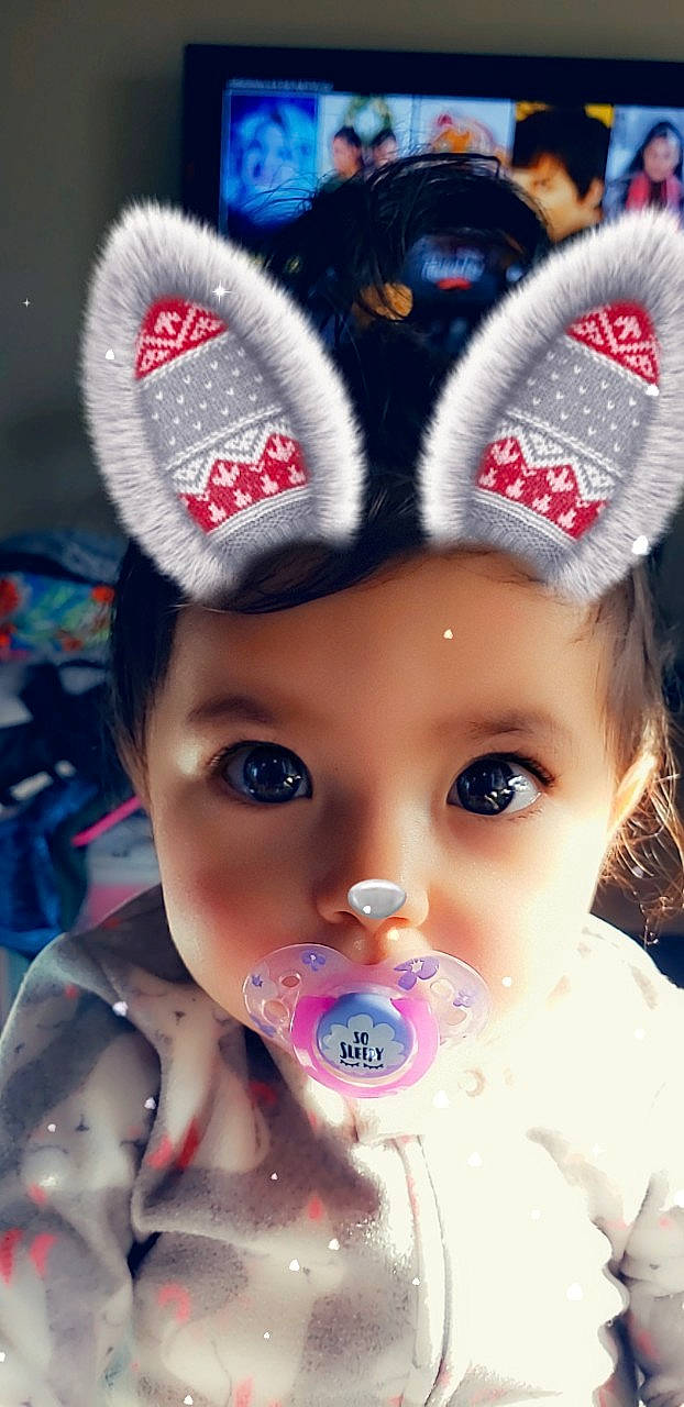 Angelina is registered to the contest to win money with this photo: child, ear, fun, girl, hair_accessory, headgear, headwear, infant, person, product, skin, toddler